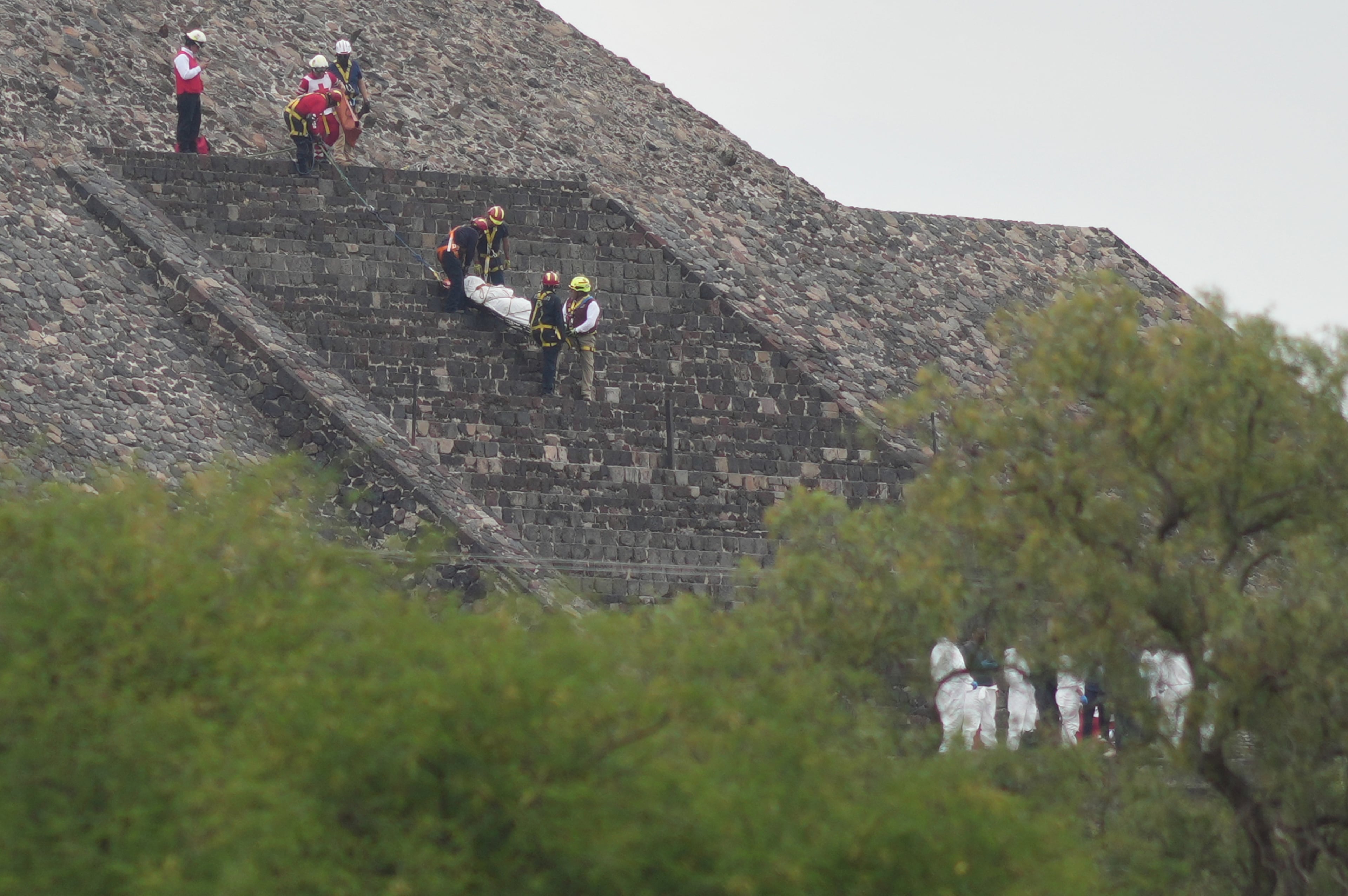 APTOPIX Mexico Teotihuacan Shooting