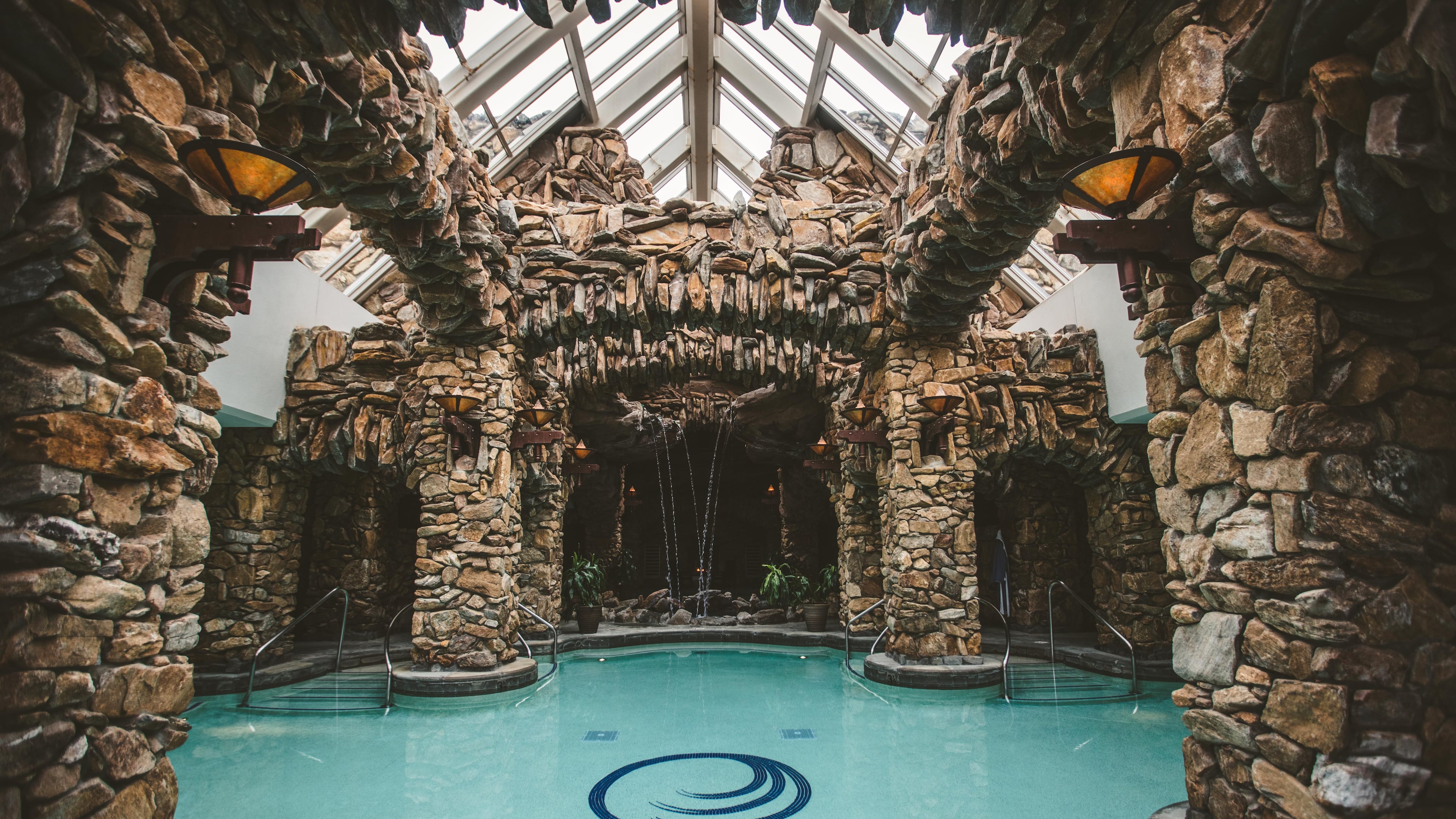 The Omni Grove Park Inn Spa is a subterranean respite of wellbeing and home to 20 water features.
Courtesy of The Omni Grove Park Inn