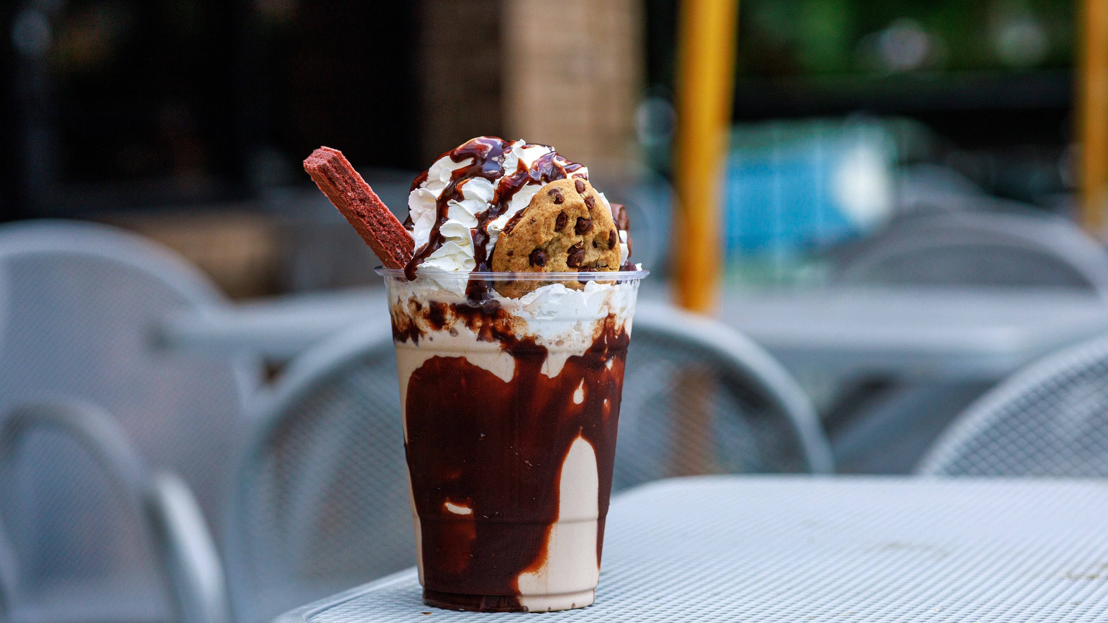 Cluck-N-Mooh in Marietta, which is celebrating its reopening, serves milkshakes and other items.