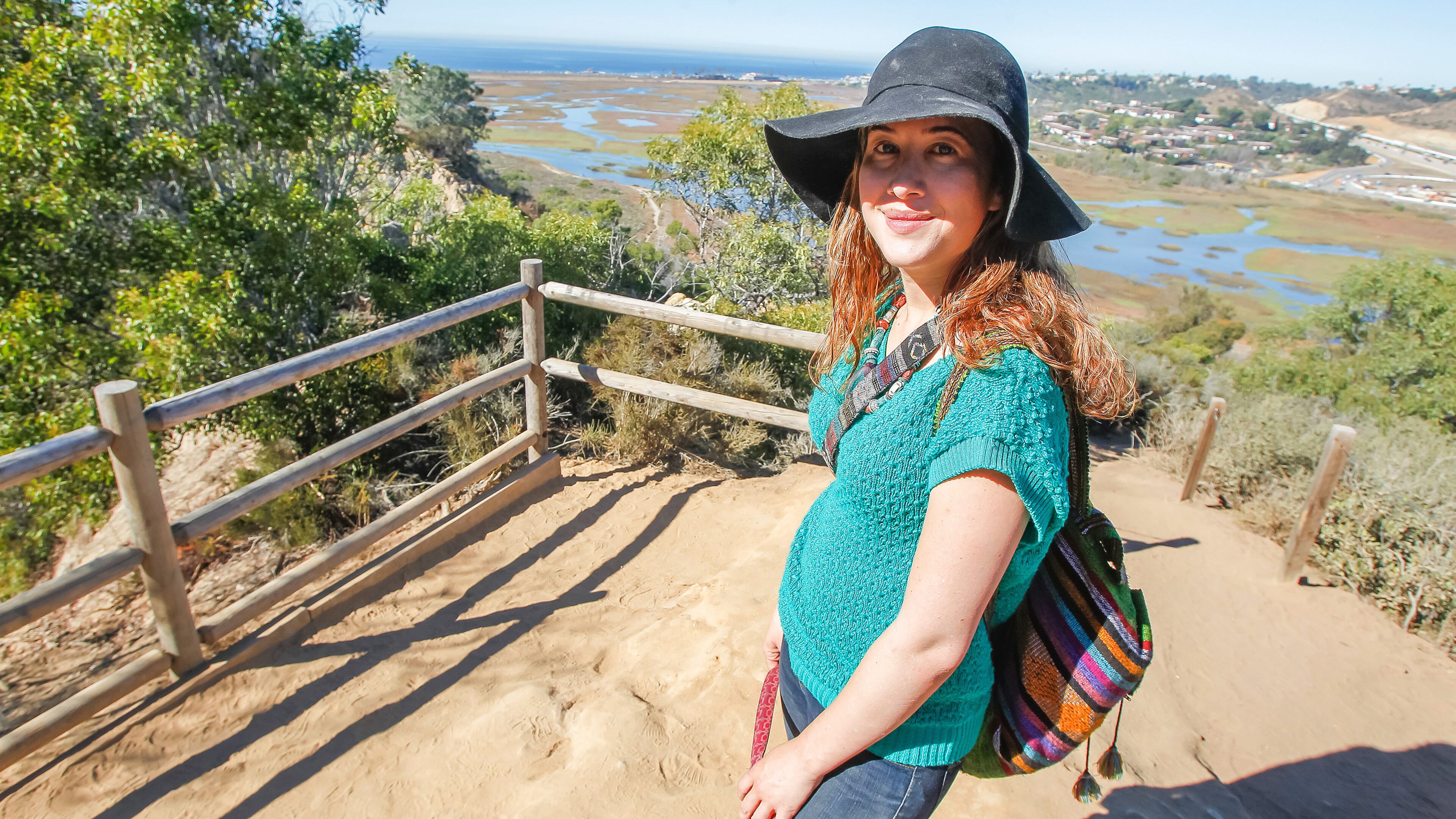 Jessica Johnson, founder of Hidden San Diego, at Annie's Canyon Trail on Wednesday in Solana Beach, Calif. (Eduardo Contreras/San Diego Union-Tribune/TNS)