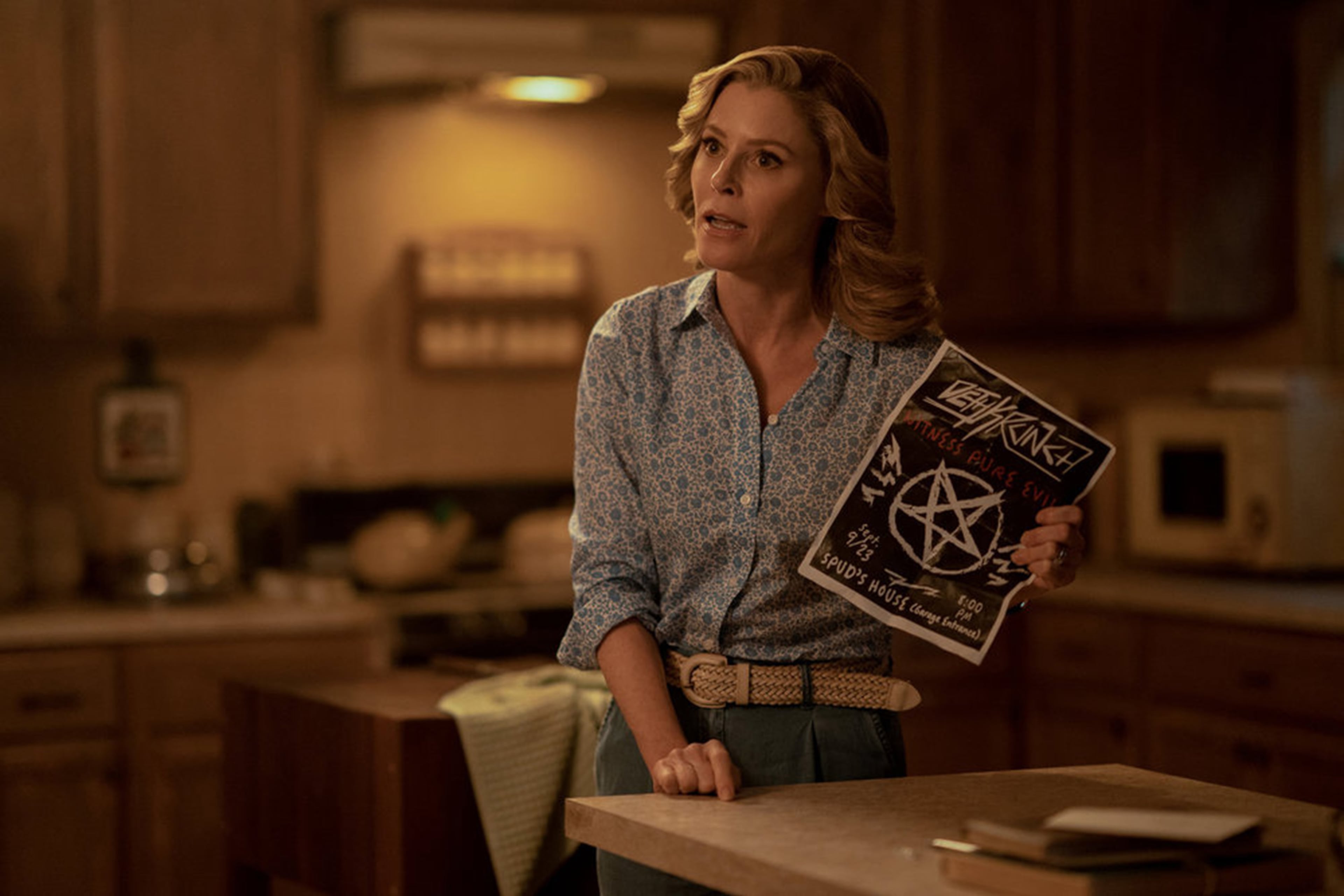 Julie Bowen stars as Linda Campbell in "Hysteria!" The show was shot out of Three Ring Studios in Covington. (Daniel Delgado/Peacock/TNS)