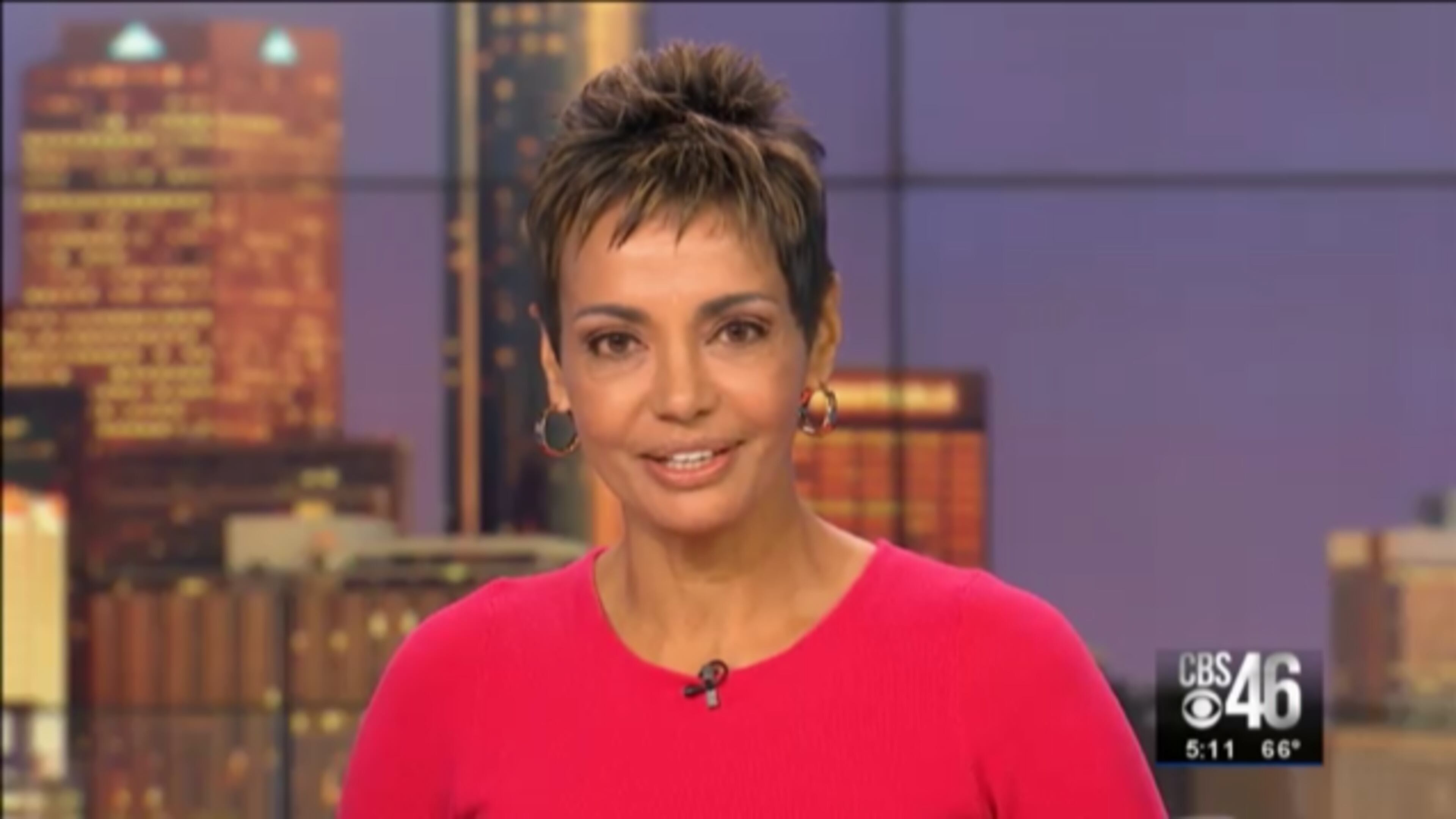 Gurvir Dhinda on her first day on air on CBS46's early morning news October 23, 2017.
