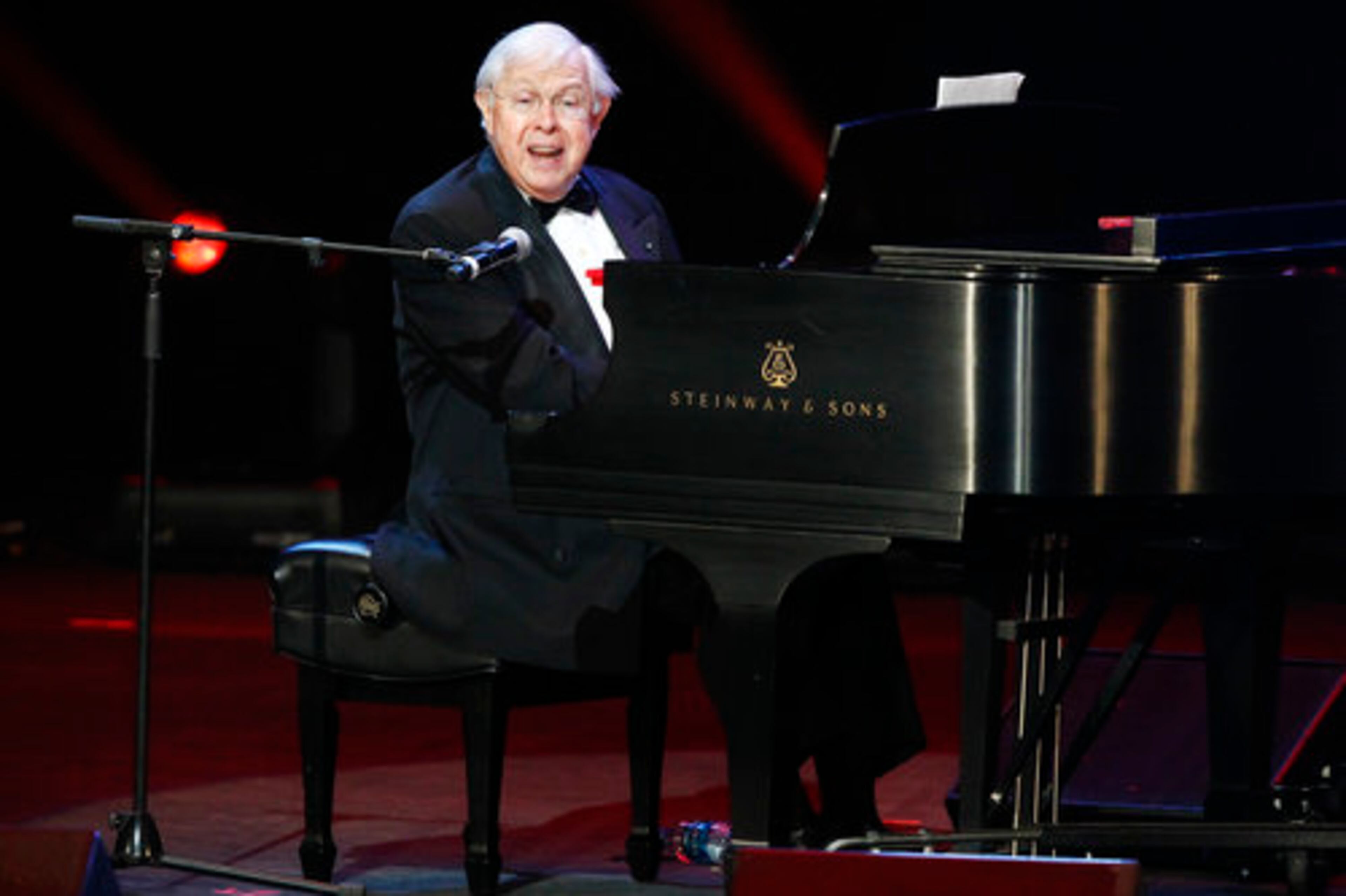 Pioneer inductee Charles Wadsworth performs during the Music Hall of Fame ceremony.