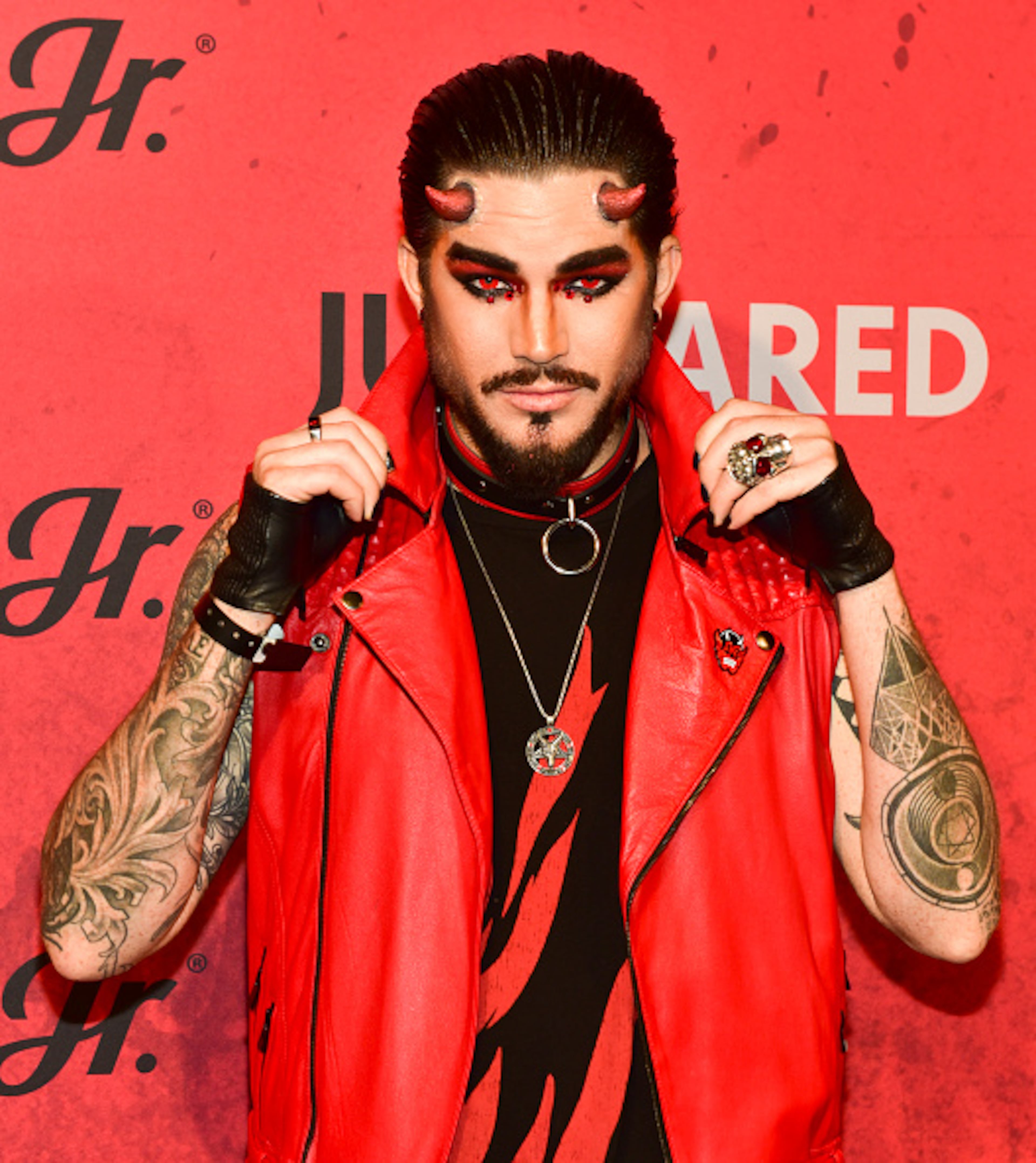 LOS ANGELES, CA - OCTOBER 27: Adam Lambert attends Just Jared's 7th Annual Halloween Party at Goya Studios on October 27, 2018 in Los Angeles, California. (Photo by Rodin Eckenroth/Getty Images)