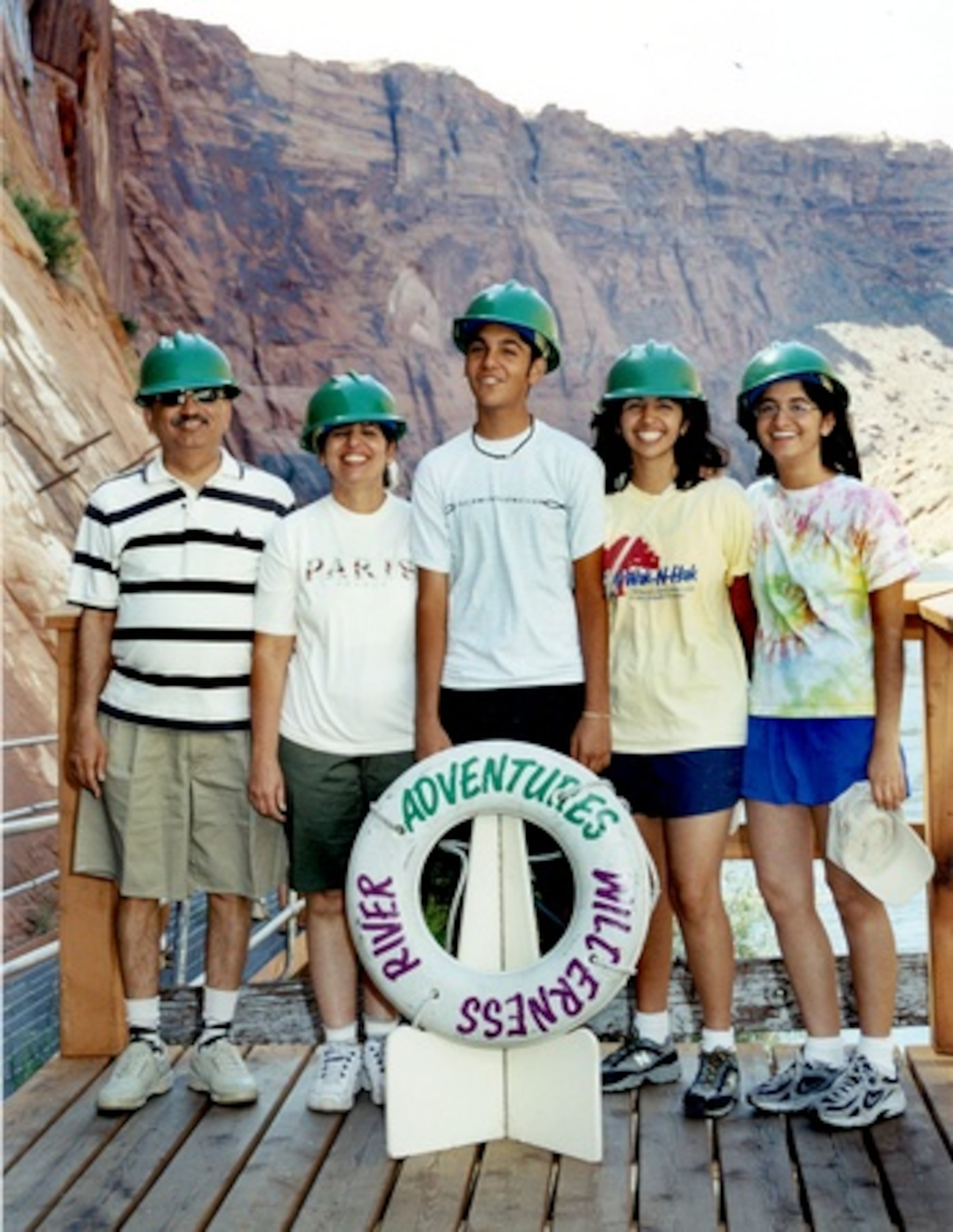 The Shah family at the Grand Canyon in Arizona. "It is always a pleasure to see your children do well, for any parent," J.J. Shah, 57, said. "We are very blessed."