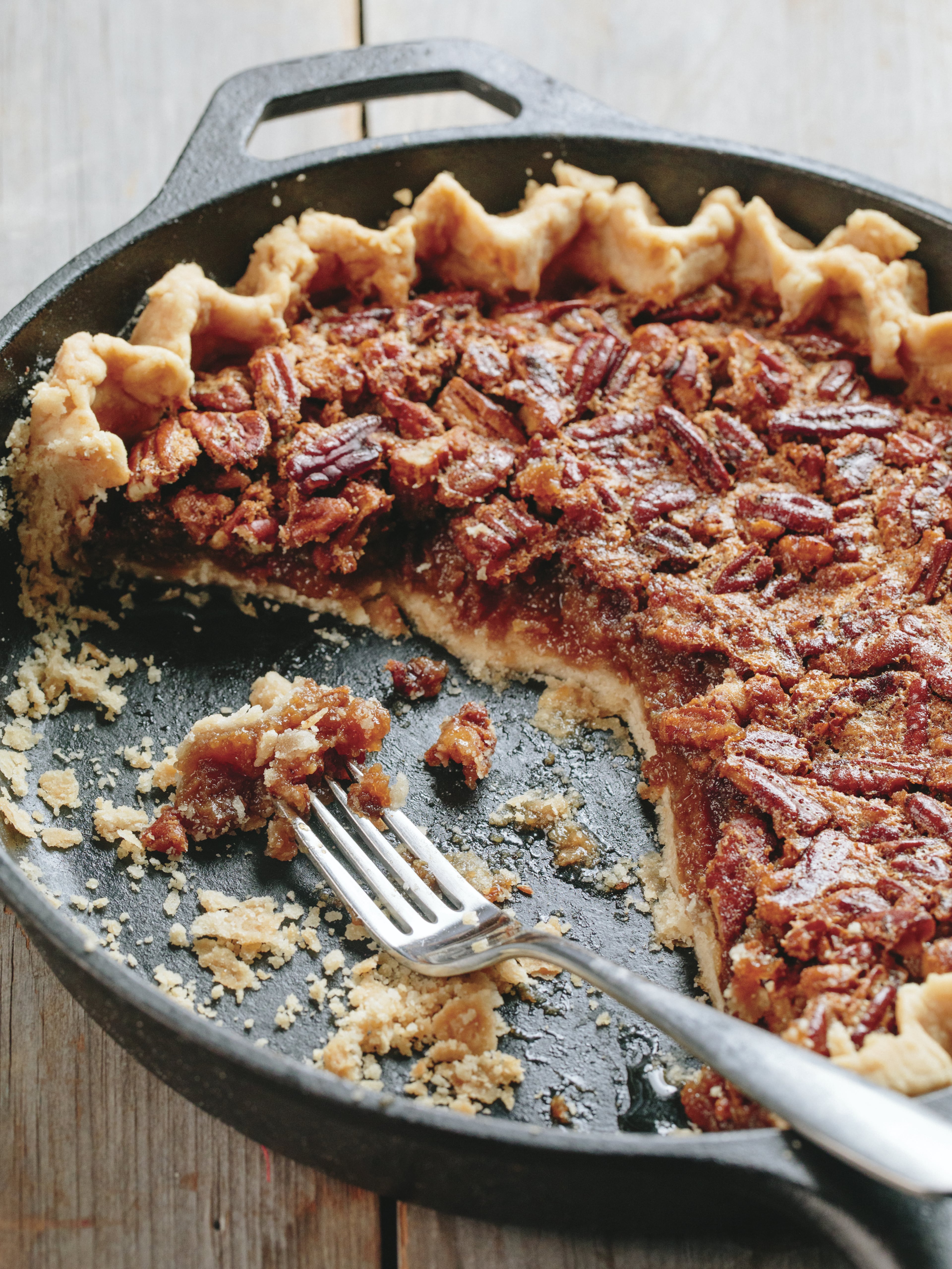 Southern Pecan Pie by Roxanne Wyss and Kathy Moore. (Courtesy of Brian Samuels)