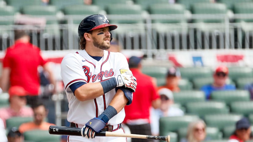 Black Austin Riley Atlanta Braves’ Austin Riley frustrated by batting slump early in 2026 ...