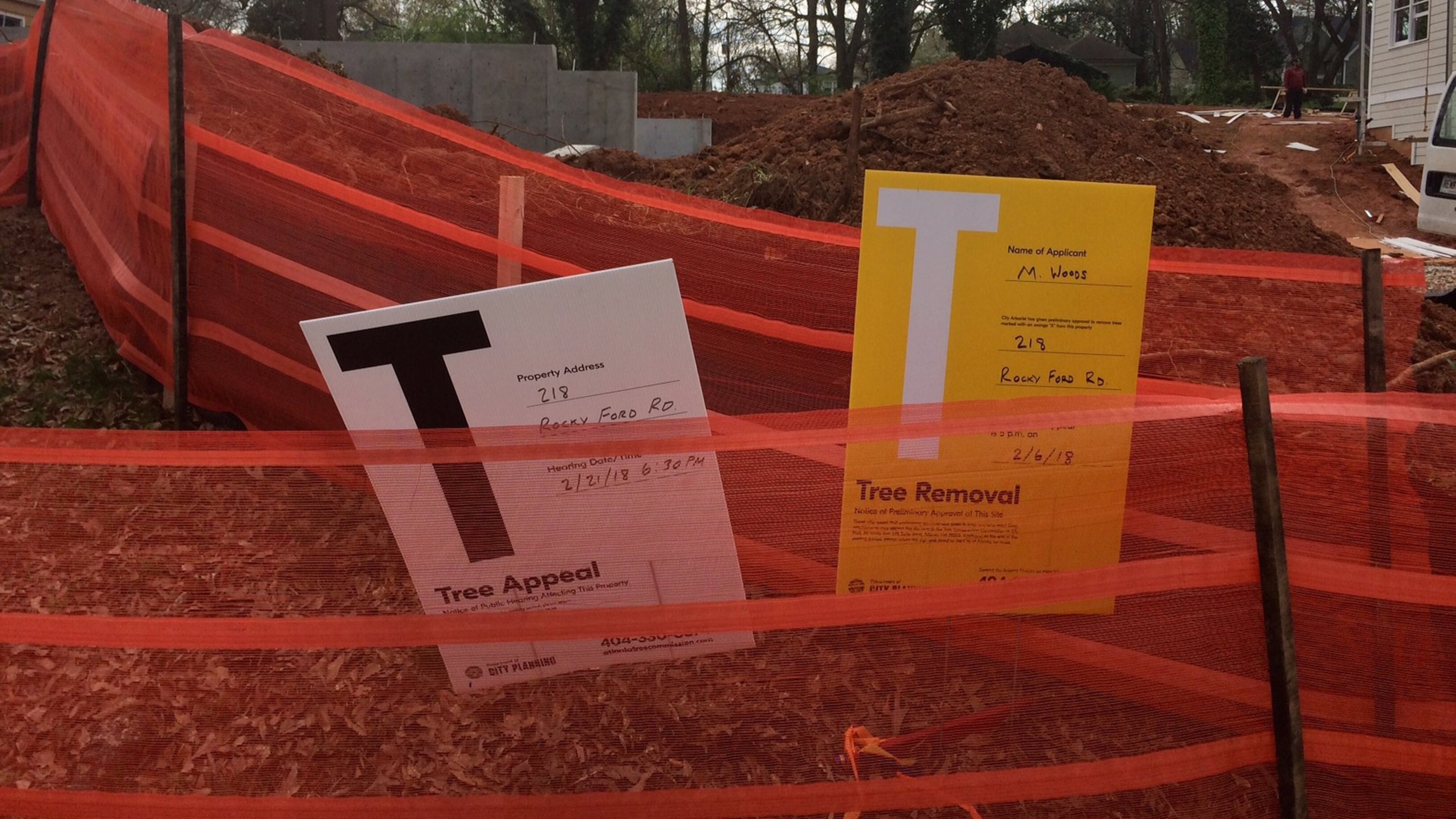 In Atlanta, signs of progress? Or signs of tree carnage? (Bill Torpy/AJC)
