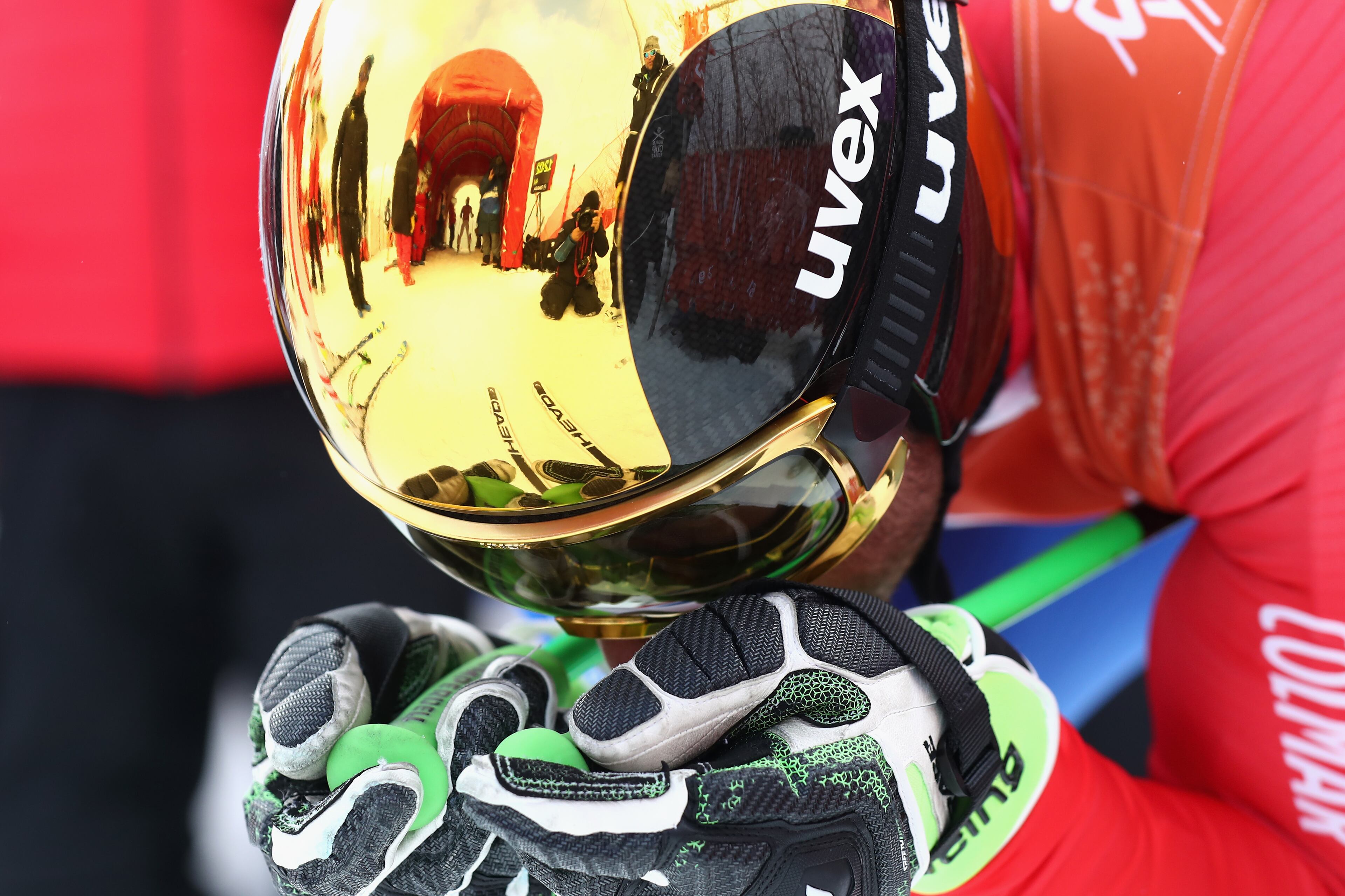 PYEONGCHANG-GUN, SOUTH KOREA - FEBRUARY 09: Johan Clarey of France looks on during the Men's Downhill Alpine Skiing training at Jeongseon Alpine Centre on February 9, 2018 in Pyeongchang-gun, South Korea. (Photo by Alexander Hassenstein/Getty Images)