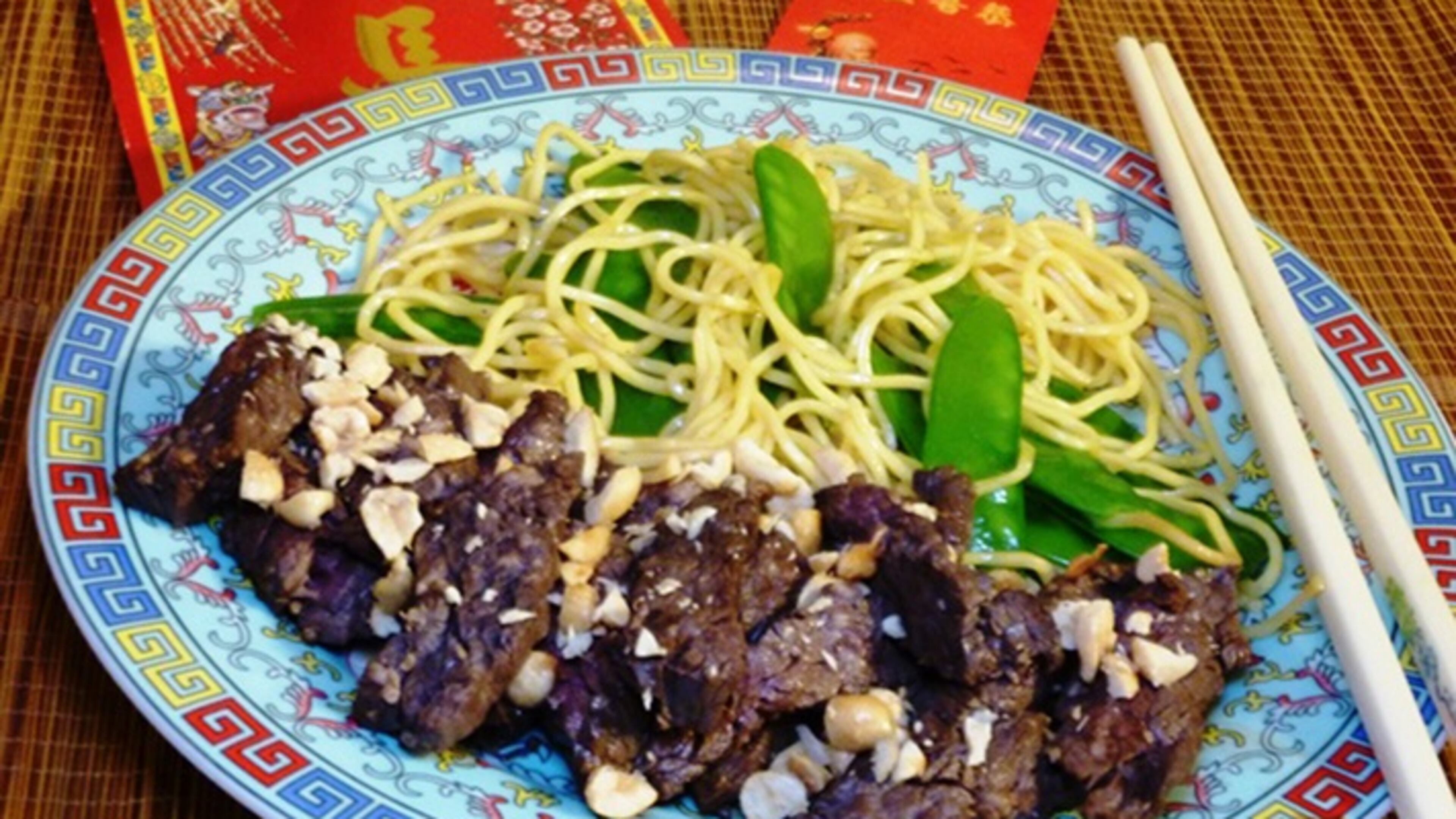 Tilapia with Peanut Coconut Sauce and Chinese Garlic Steak (Linda Gassenheimer )