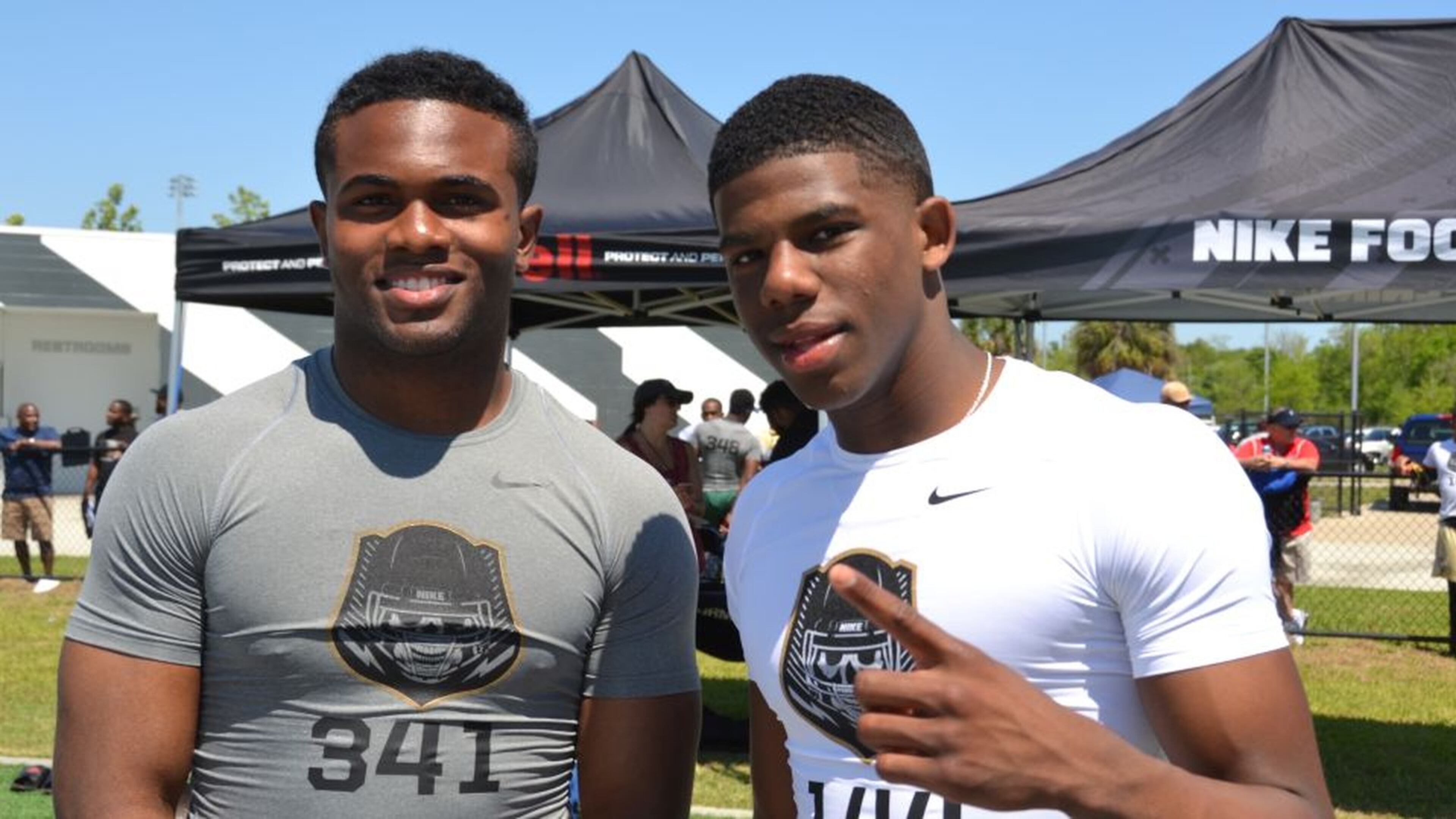 Four-star Louisiana ATH Bruce Jordan-Swilling (left) and three-star CB Tre’ Swilling (right).