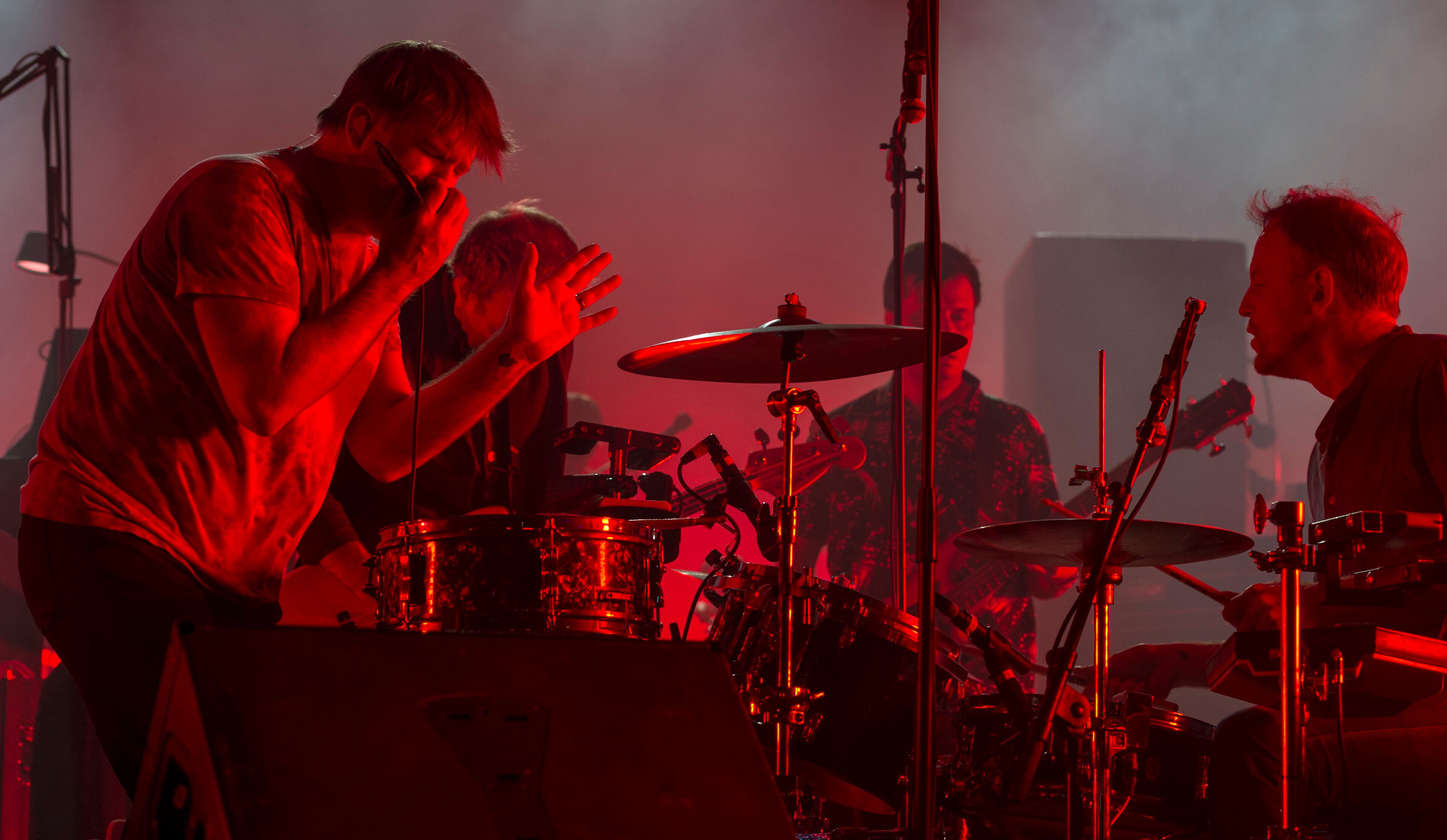 May 12, 2017, Atlanta - LCD Soundsystem performs during the Shaky Knees Music Festival in Atlanta, Georgia, on Friday, May 12, 2017. (DAVID BARNES / DAVID.BARNES@AJC.COM)