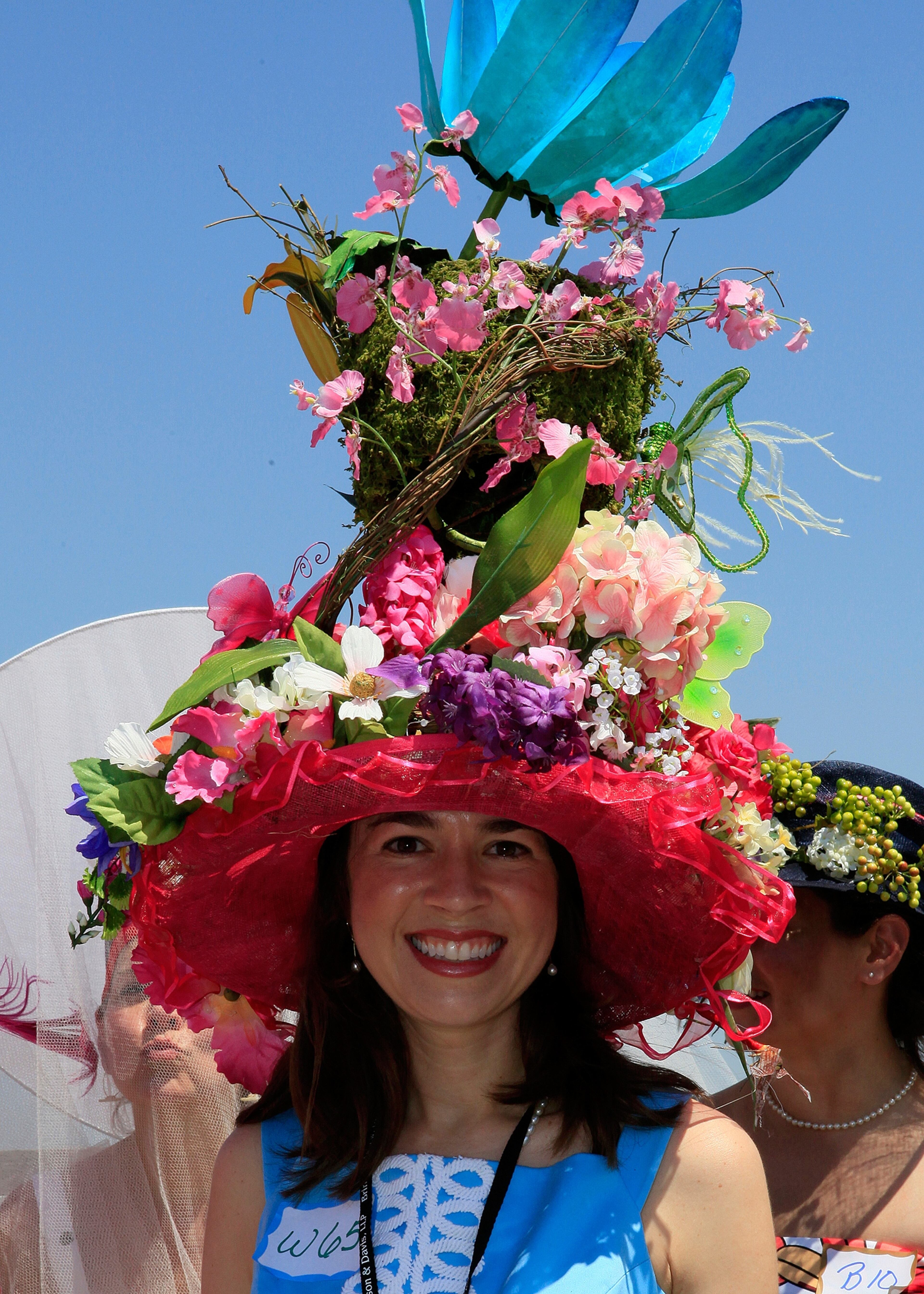 Outlandish hats are a regular feature at the Atlanta Steeplechase, where participants go to Kentucky Derby-style extremes to come up with fanciful headgear.