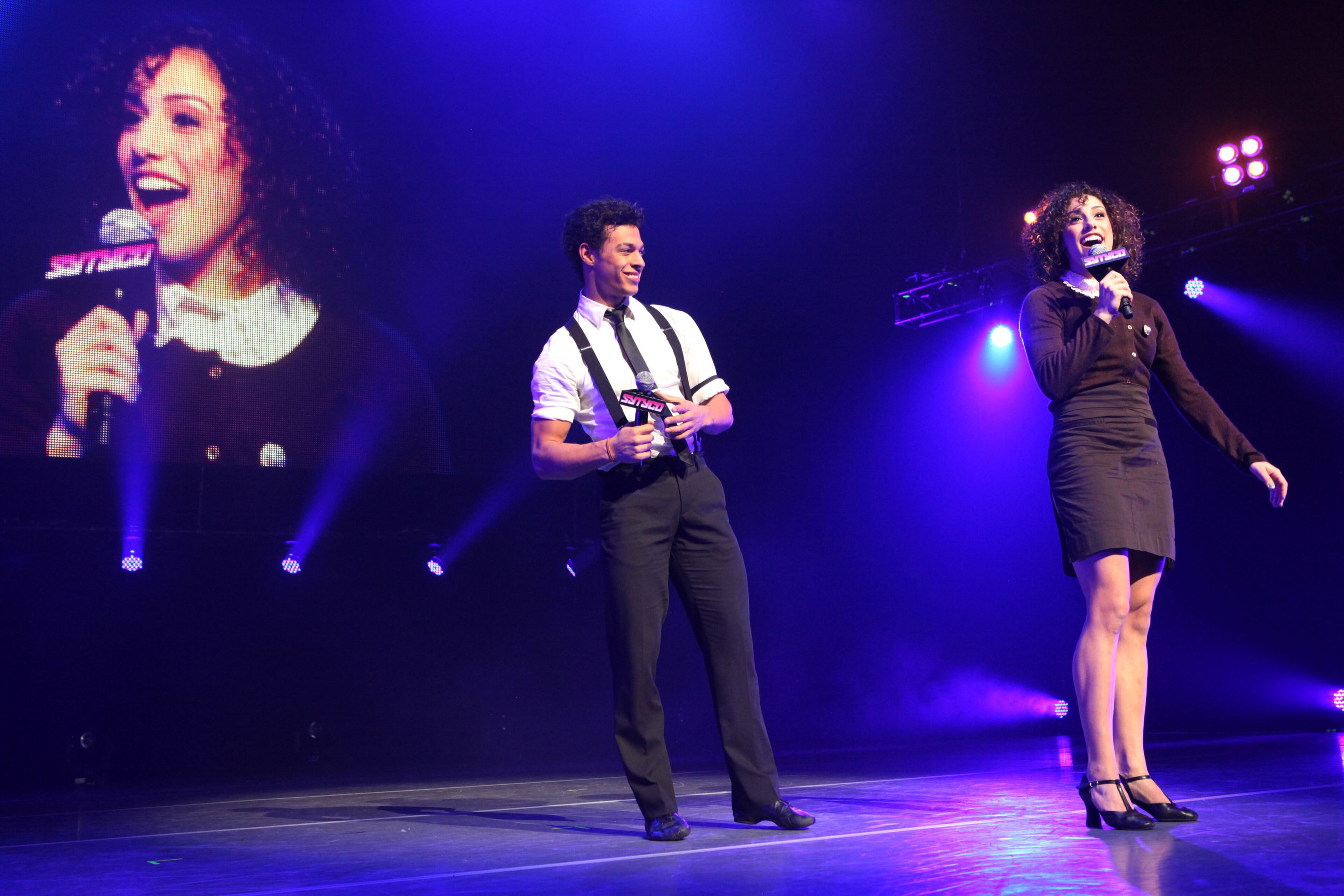 This season's winners Chehon and Eliana greet the crowd. Eliana's dance instructor was in the audience. -The So You Think You Can Dance Season #9 Tour played to a sold out crowd Saturday night at the Cobb Energy Centre. The twelve dancers on tour are Chehon, Eliana, Amelia, Audrey, Cole, Cyrus, George, Lindsay, Matthew, Tiffany, Will, & Witney.