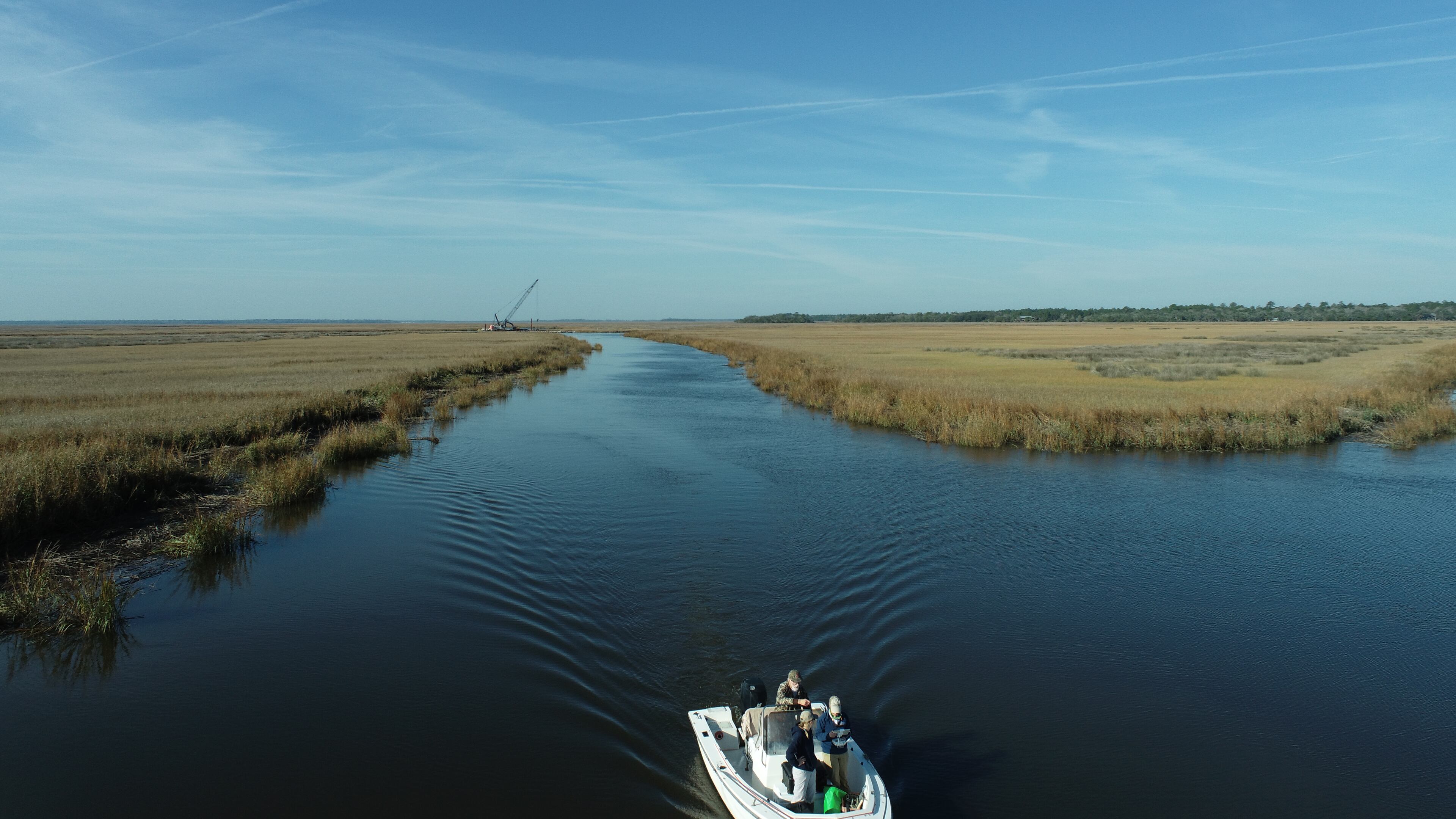 The Army Corps of Engineers has blocked off man-made cuts through Georgia's coastal salt marsh, restoring the natural flow of water.