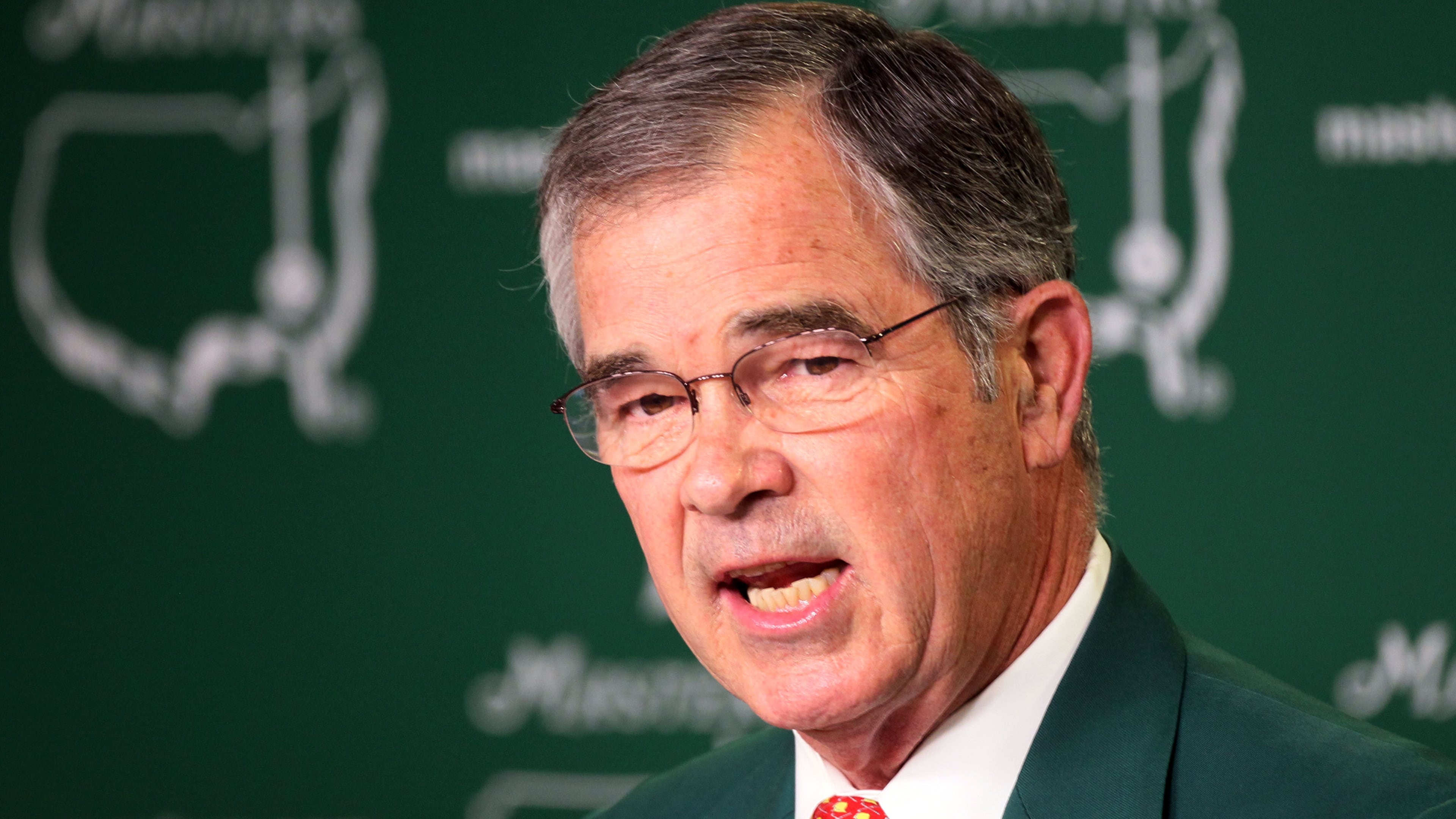APRIL 10, 2012-AUGUSTA: Augusta National Golf Club Chairman Billy Payne speaks at a press conference on Wednesday April 10th, 2013. PHIL SKINNER / PSKINNER@AJC.COM