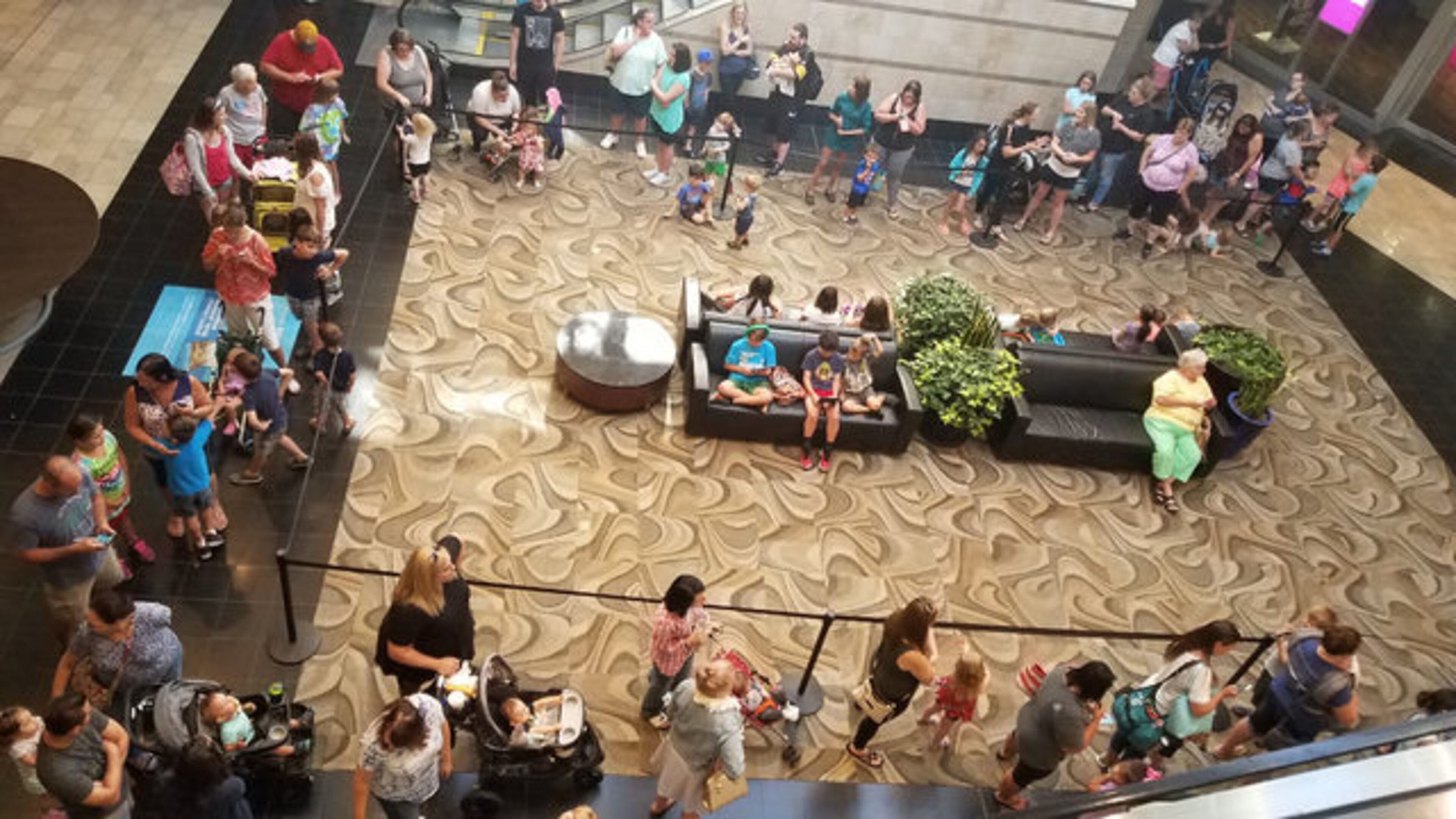 Lines spread across malls across the country for Build-A-Bear's "Pay Your Age" day.