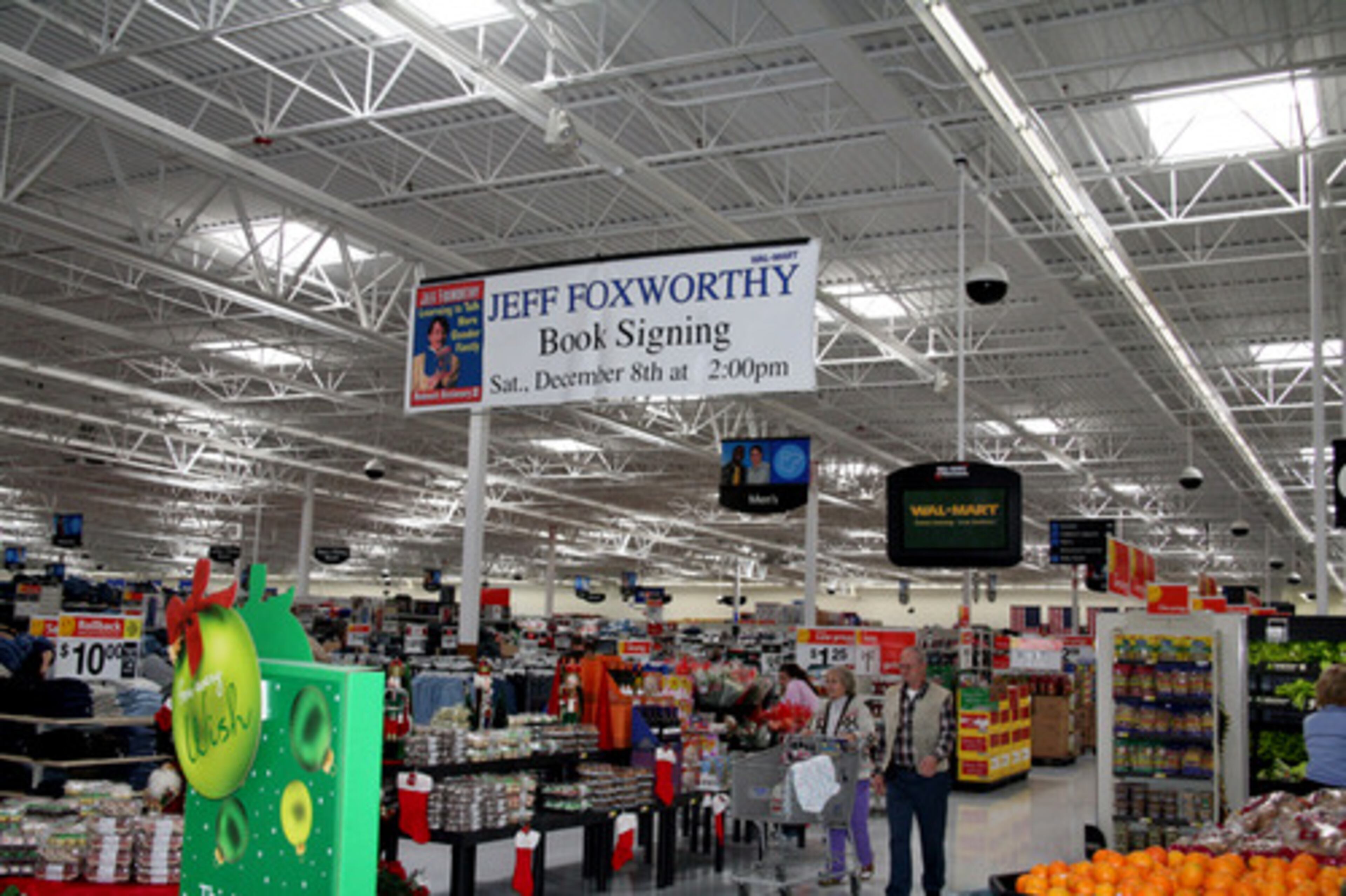 Actor-comedian-game show host Jeff Foxworthy made an appearance Saturday afternoon at the Loganville Wal-Mart to meet fans and sign copies of his book, 'Learning To Talk More Gooder Fastly-Redneck Dictionary III.'