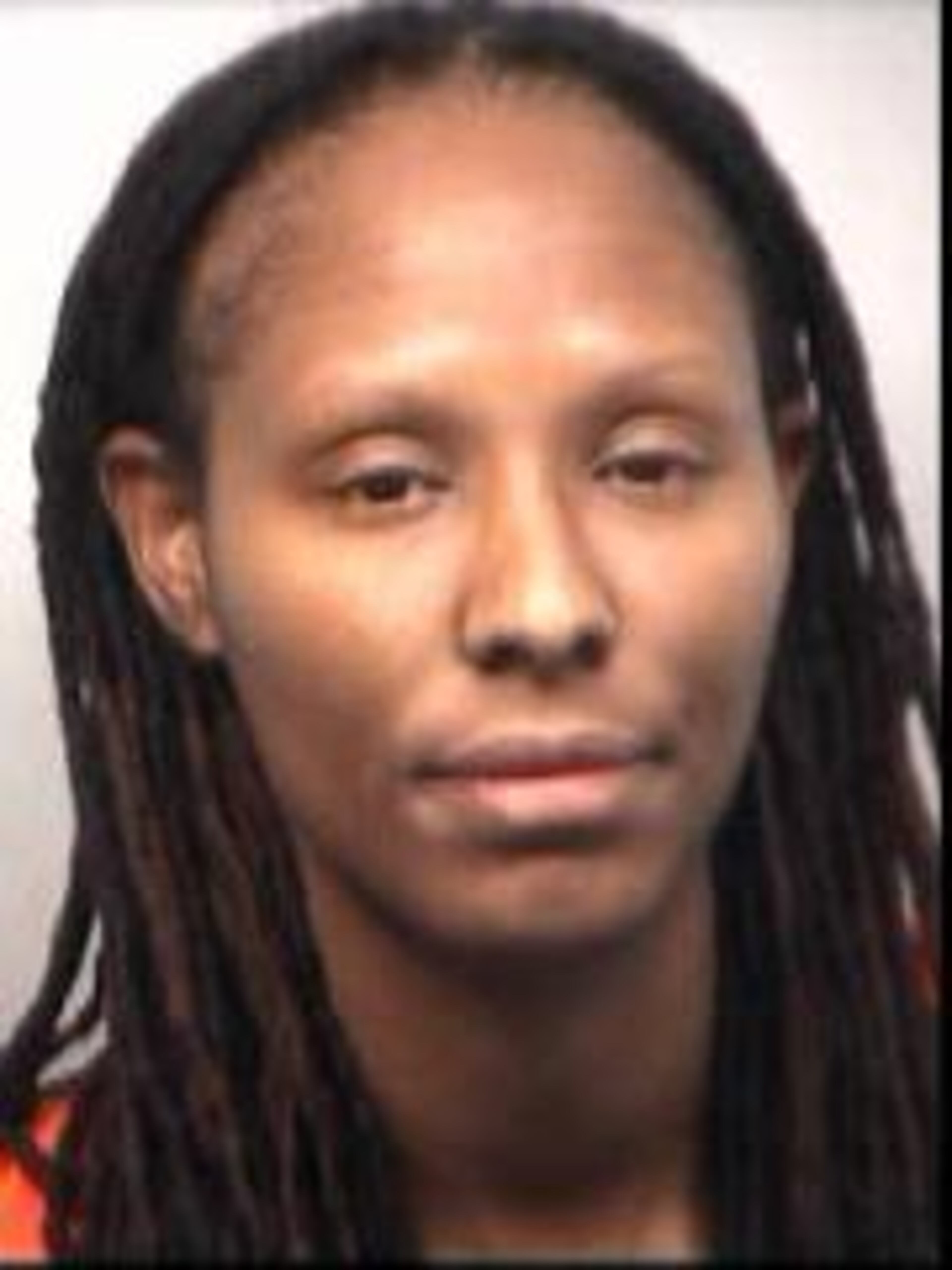 Chamique Holdsclaw is charged with aggravated assault and criminal damage to property, police said. (Fulton County Sheriff’s Office)