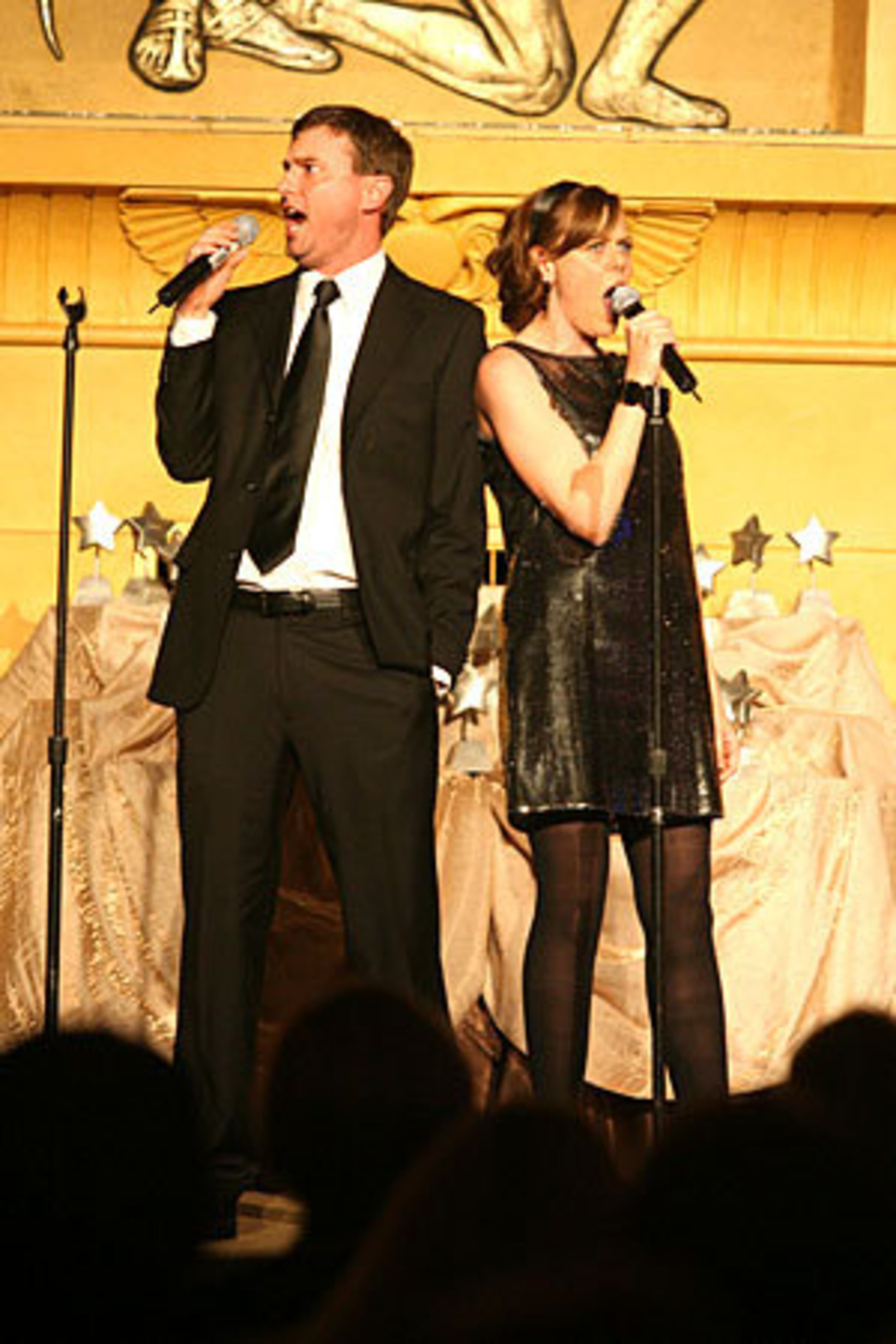 From left, Rob Lawhon and Natasha Drena perform a piece of 'Annie Get Your Gun'.