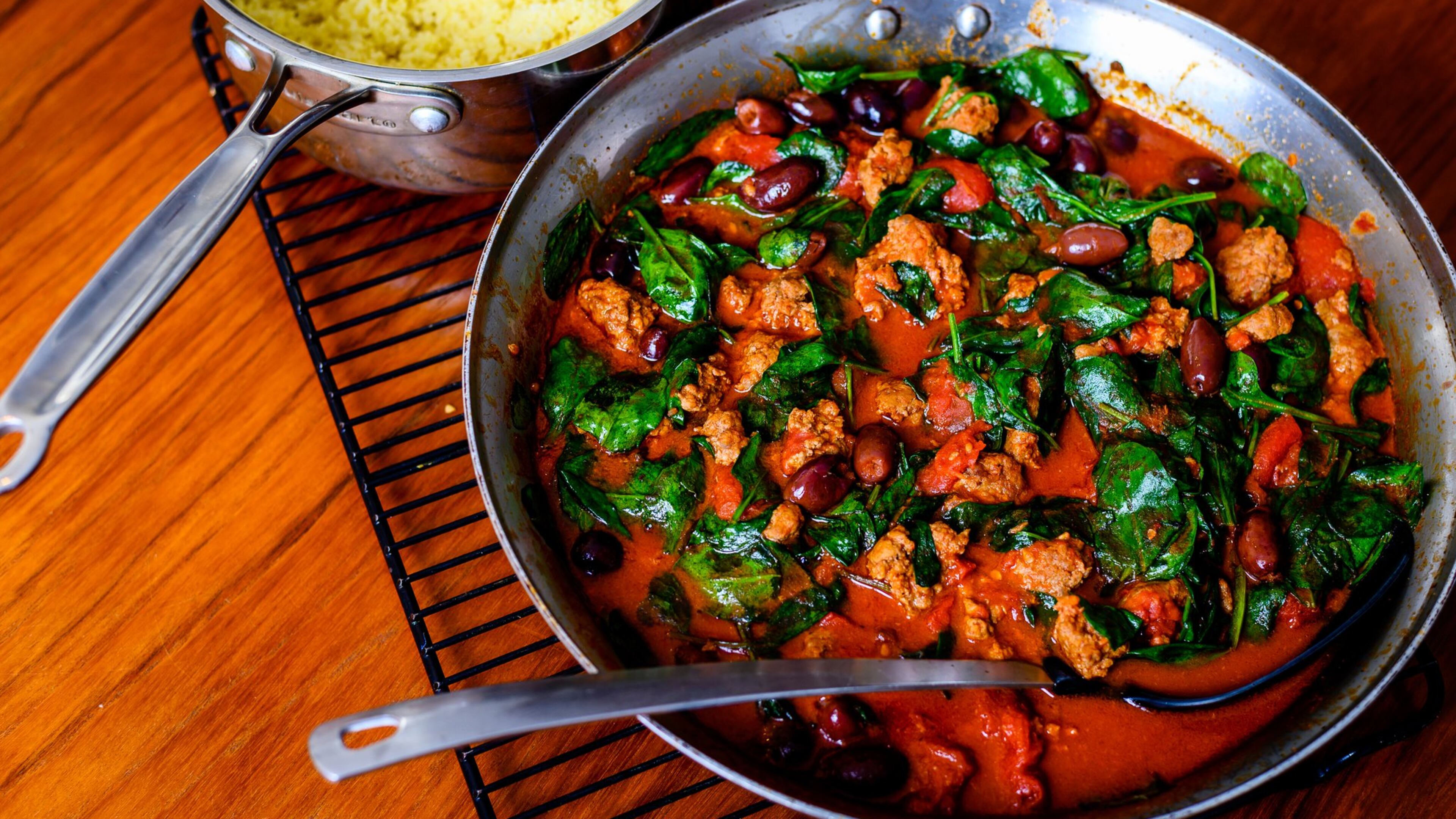 Spiced Lamb, Tomato and Spinach Stew. CONTRIBUTED BY HENRI HOLLIS