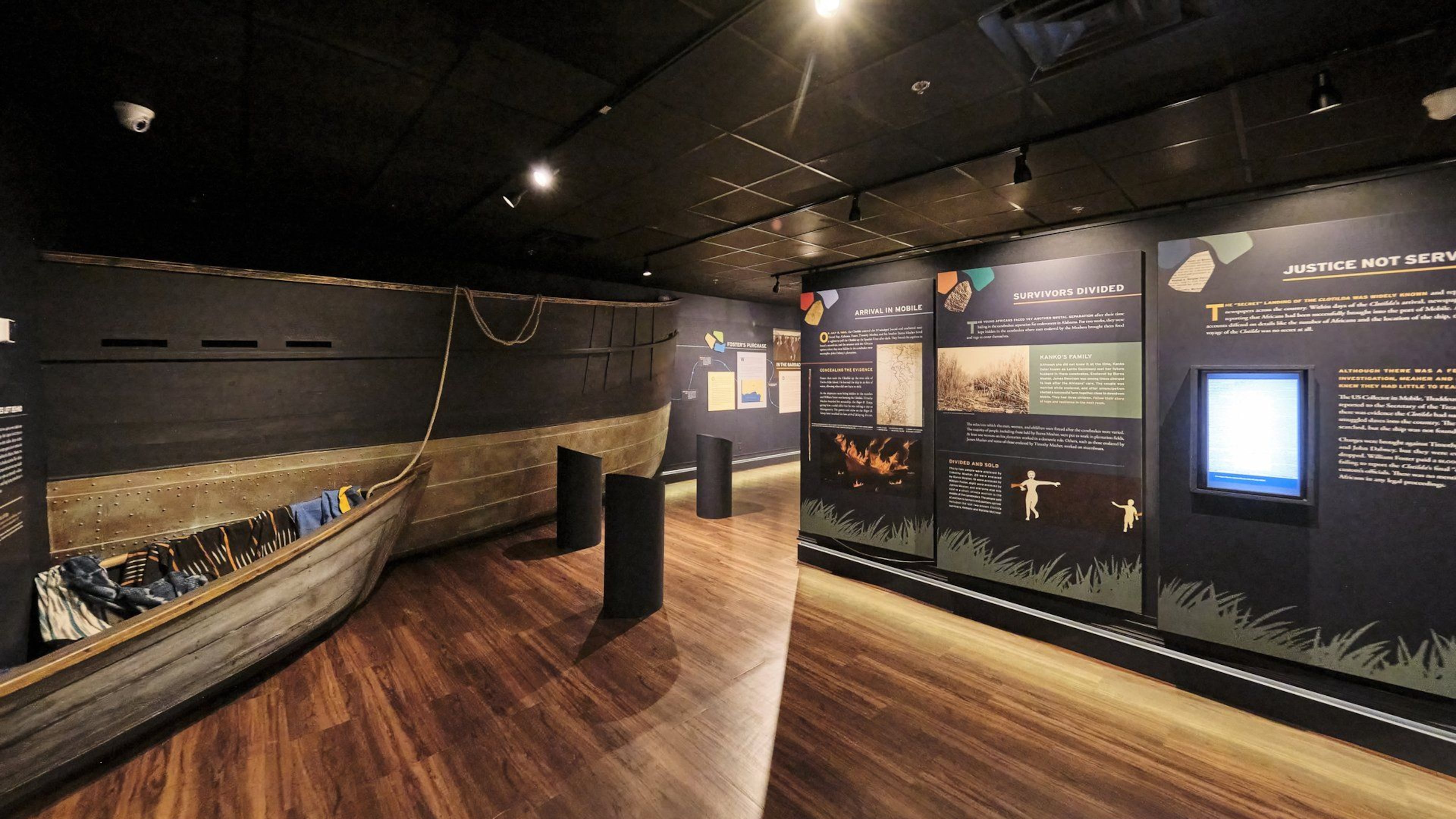 A replica of the Clotilda is on exhibit at Africatown Heritage House museum, which documents the journey of the people who arrived on one of the last slave ships to the United States. (Courtesy of Visit Mobile)