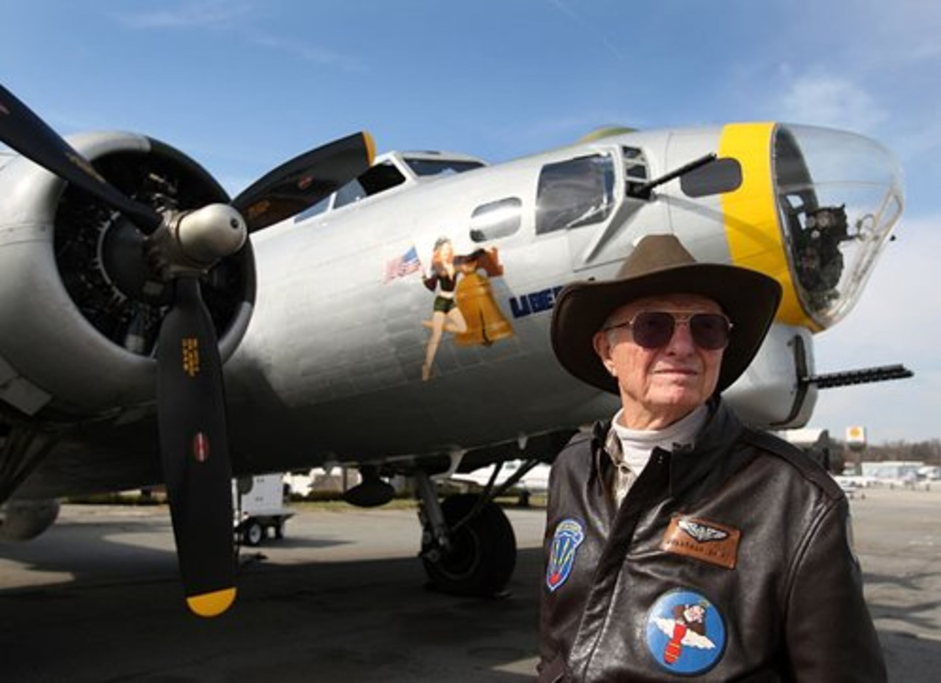 When he was 20, Jonathan Swift flew in a B-17 over Germany on bombing runs during World War II. Swift, now 84 and living in Canton, climbed back into a B-17 on Monday.