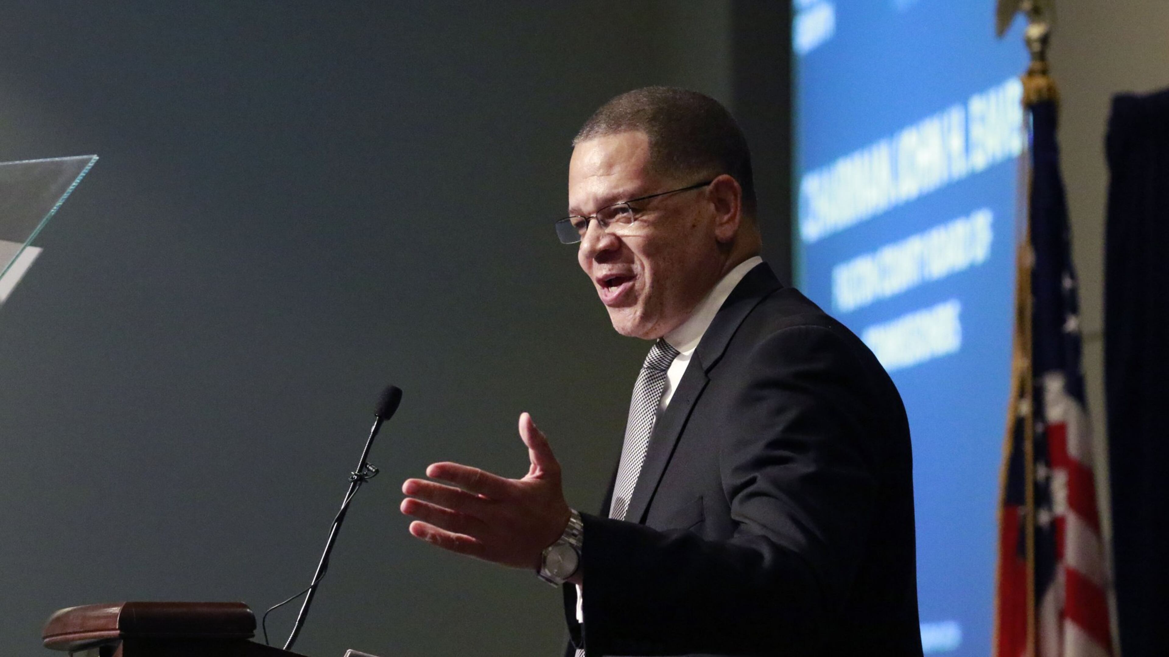 Fulton County Commission Chairman John Eaves gives the 2016 state of the county address. BOB ANDRES / BANDRES@AJC.COM AJC File Photo