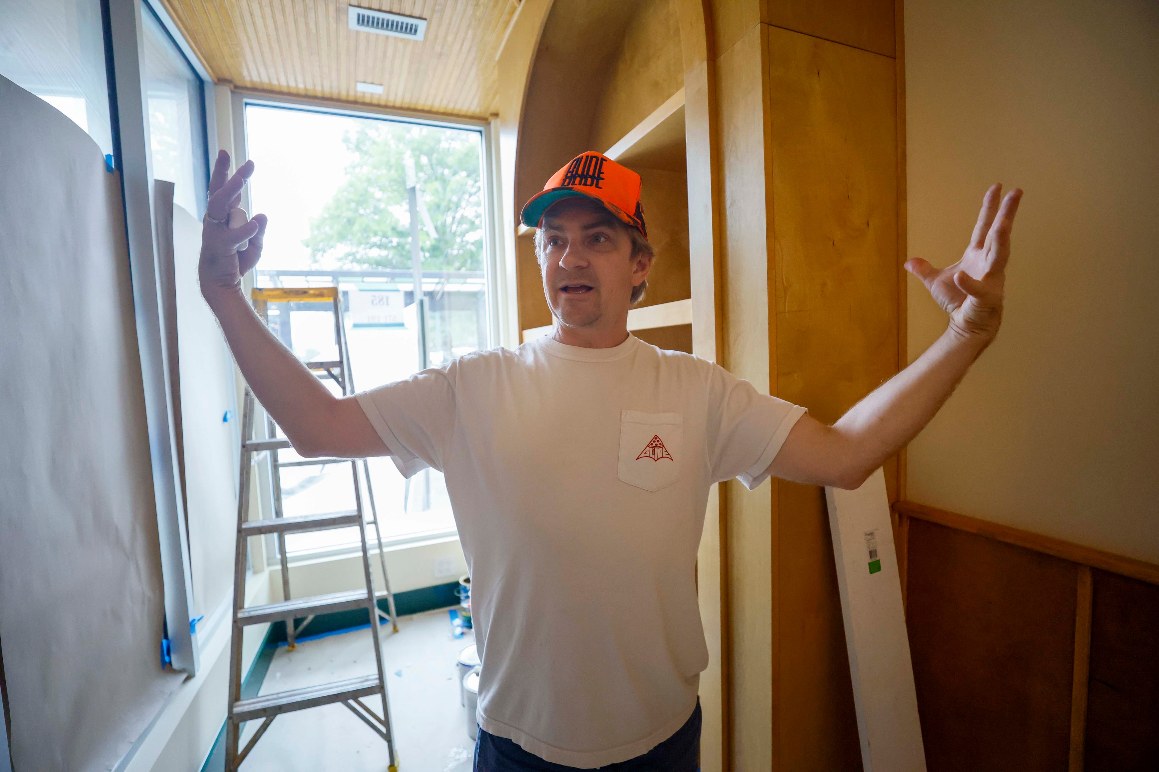 Rob Birdsong, owner of Glide Pizza, shares his excitement on Wednesday, May 27, 2026, about joining a group of local businesses opening just before the World Cup begins. South Downtown is transforming Atlanta’s most historic district as local partners reimagine over 50 buildings across 16 acres in the city’s historic core.
(Miguel Martinez/AJC)