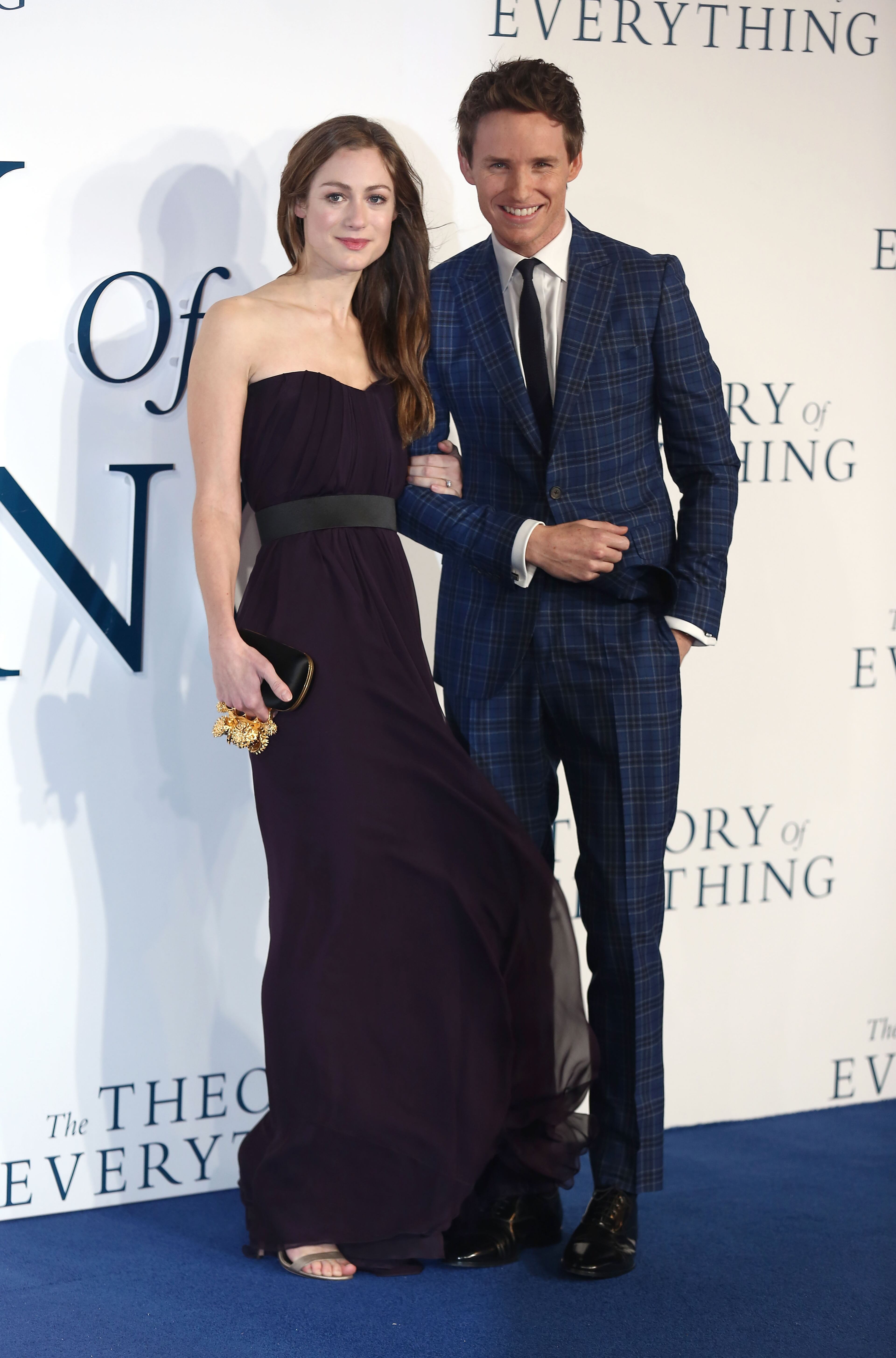 "Theory of Everything" actor Eddie Redmayne wed Hannah Bagshawe in December in Somerset, England.