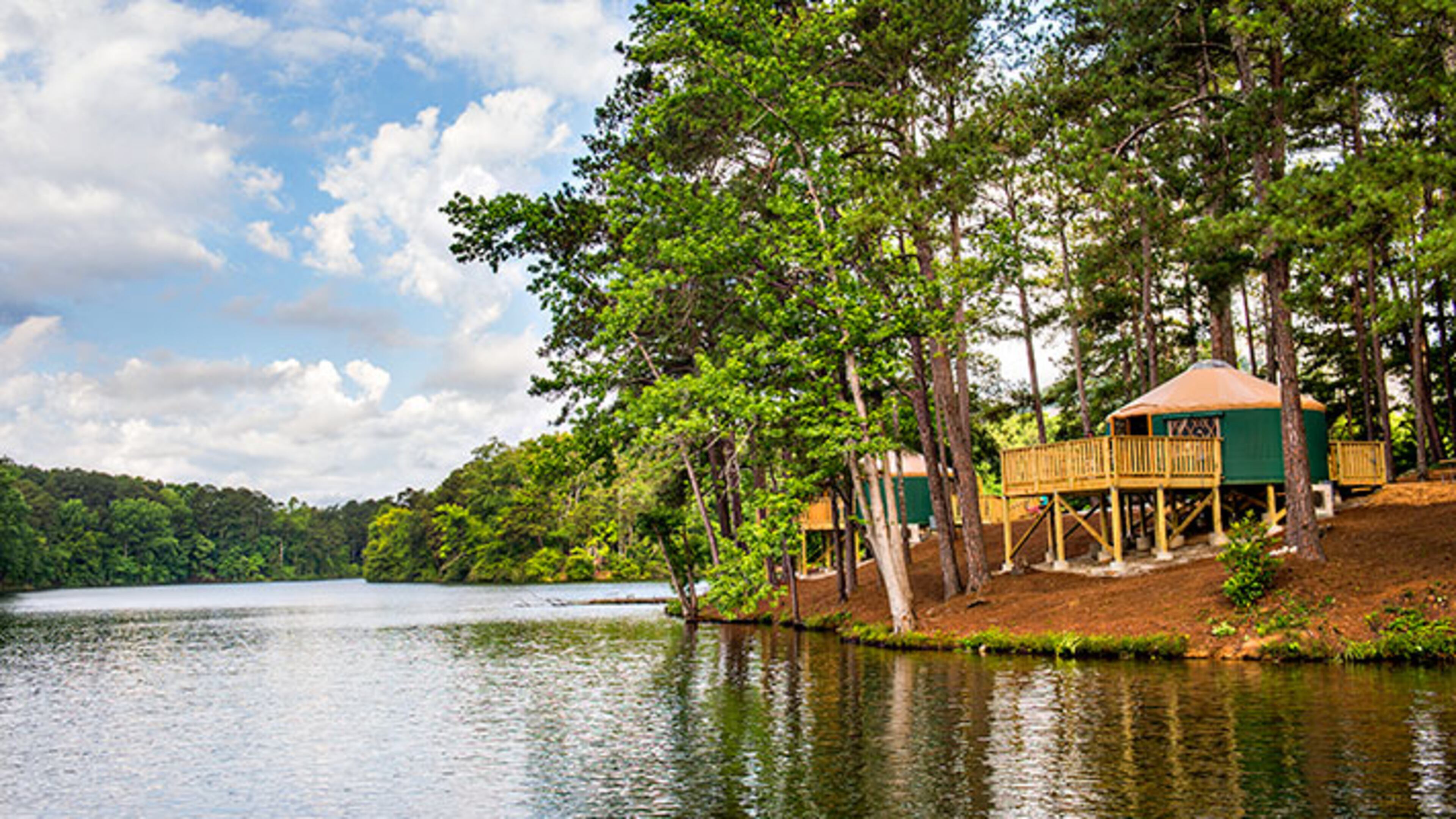 The yurts at Stone Mountain feature large windows, skylights and ceiling fans perfect for a glamping adventure. CONTRIBUTED