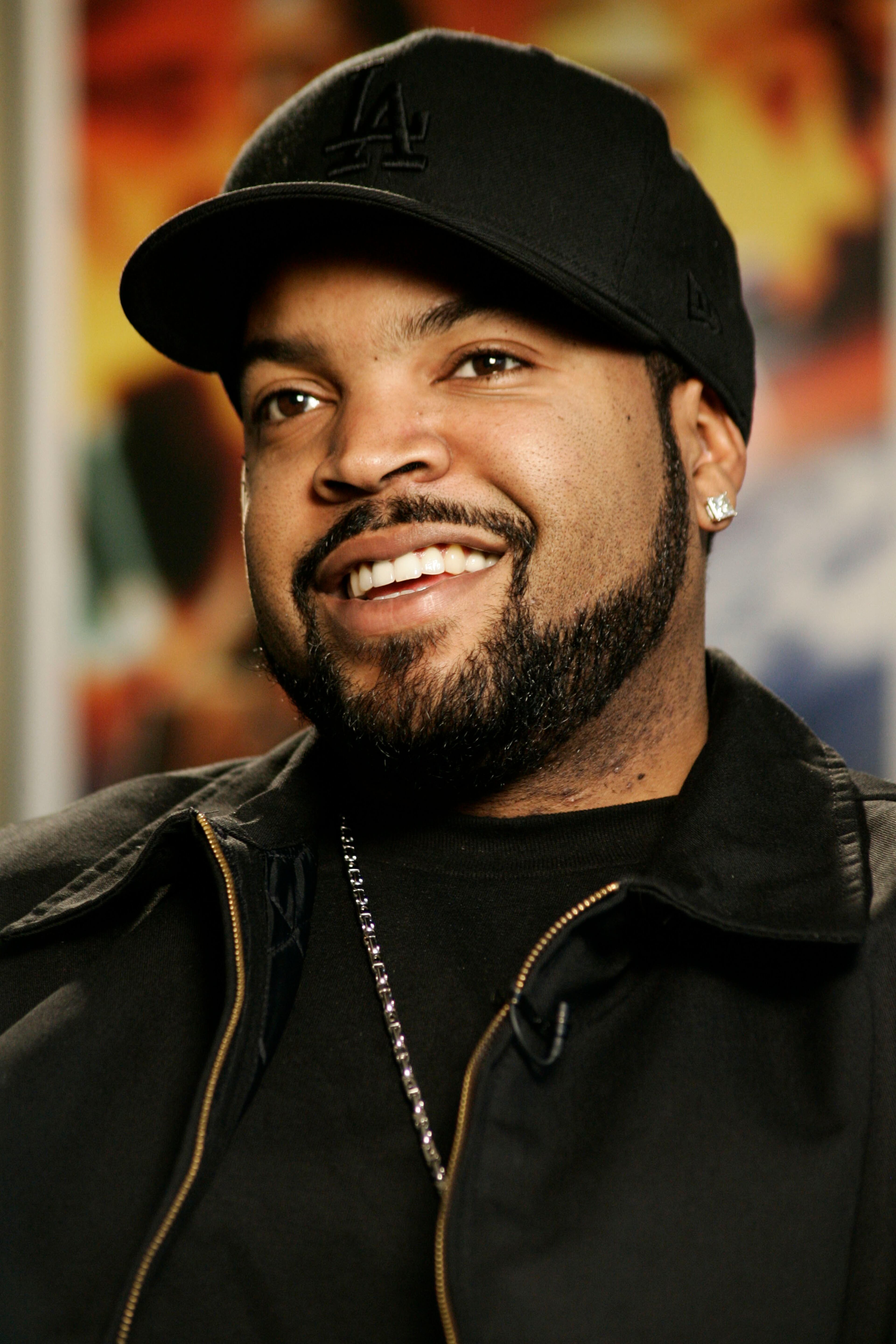 The rap collective, including Ice Cube (pictured), Dr. Dre and Eazy-E, was nominated for induction into the Rock and Roll Hall of Fame for the third time. (AP Photo/Damian Dovarganes)