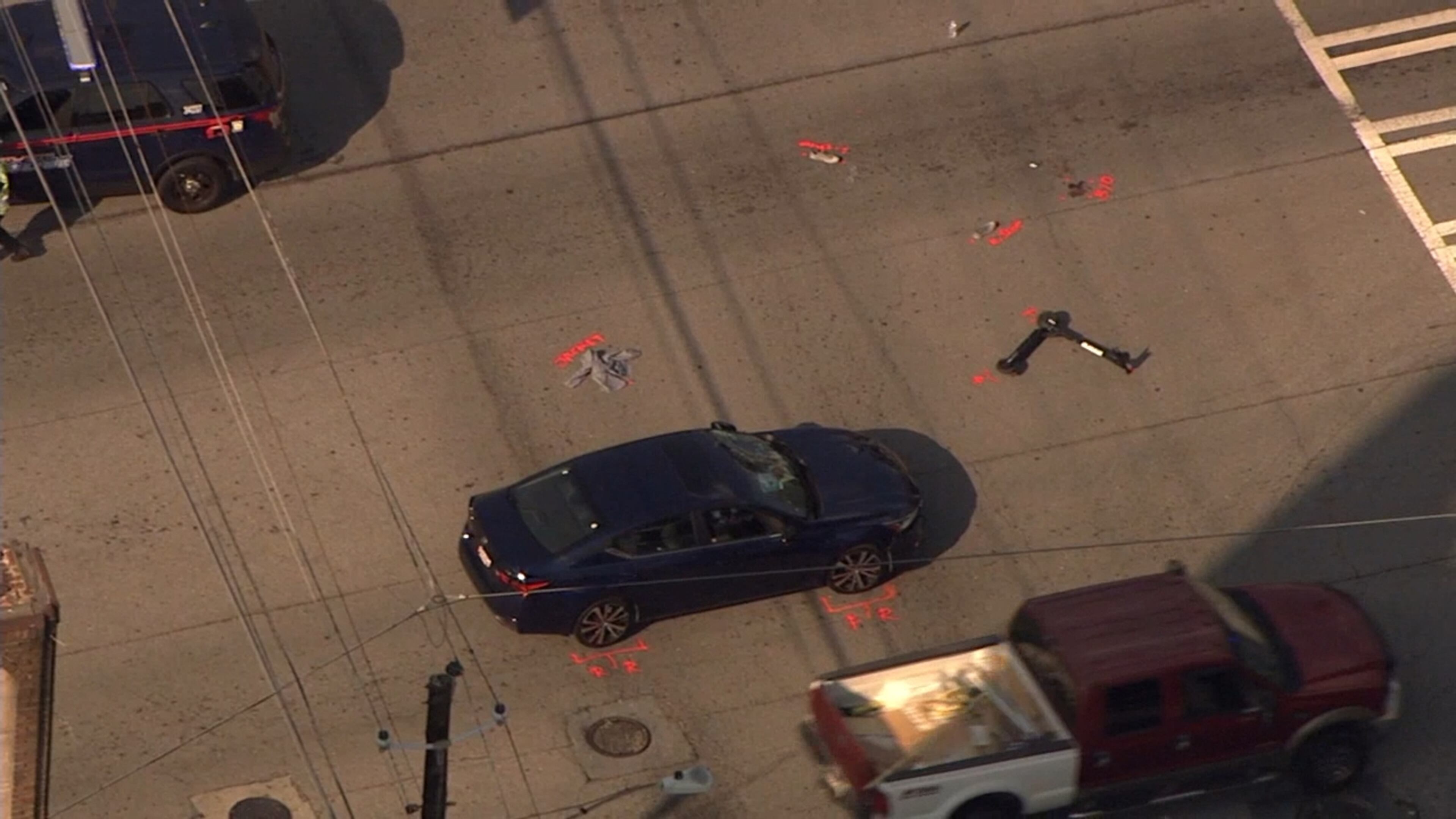 A man on an e-scooter was injured after being hit by a car Thursday afternoon, Atlanta police said.