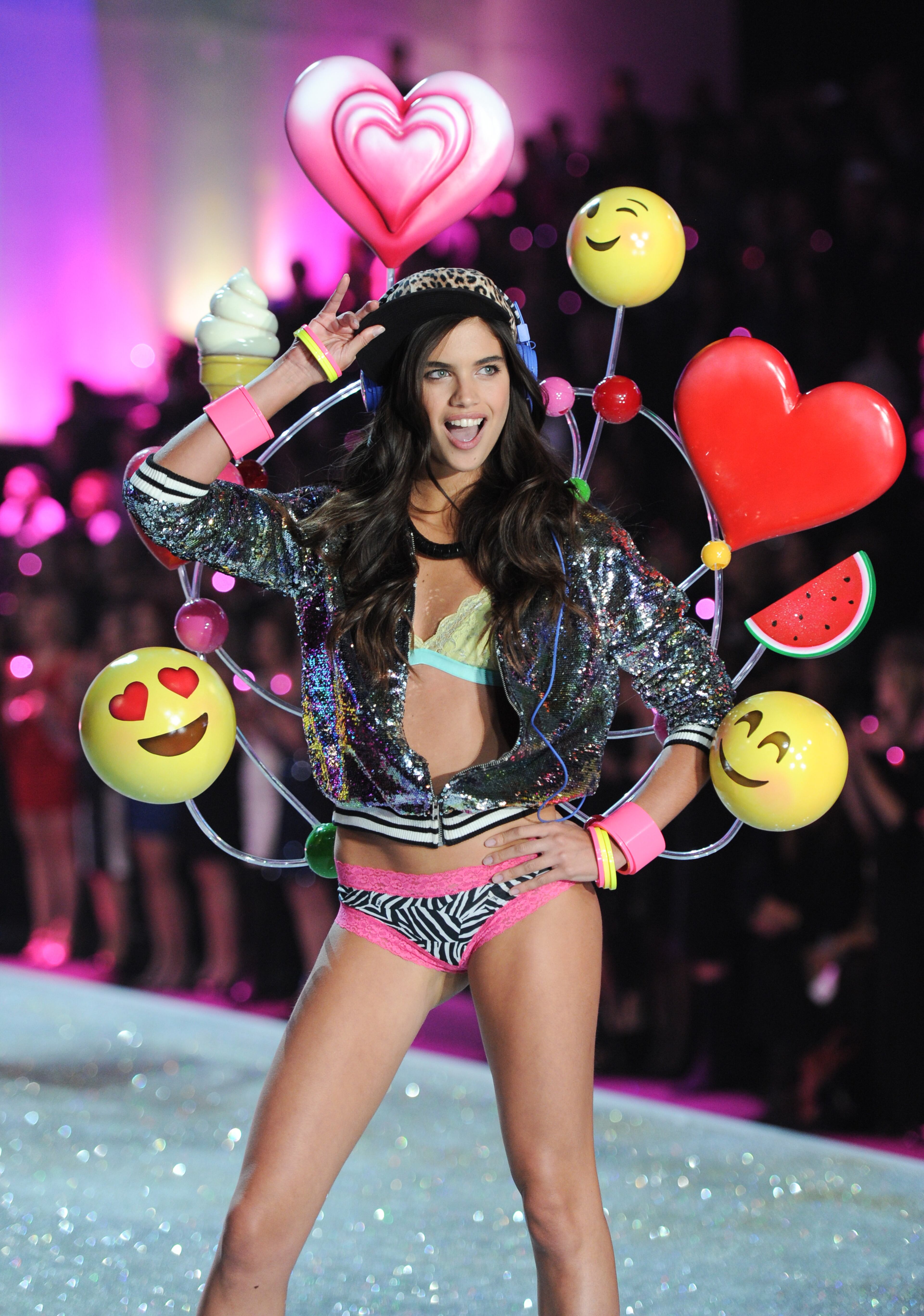 A model walks the runway during the 2013 Victoria's Secret Fashion Show at the 69th Regiment Armory on Wednesday, Nov. 13, 2013 in New York. (Photo by Evan Agostini/Invision/AP)