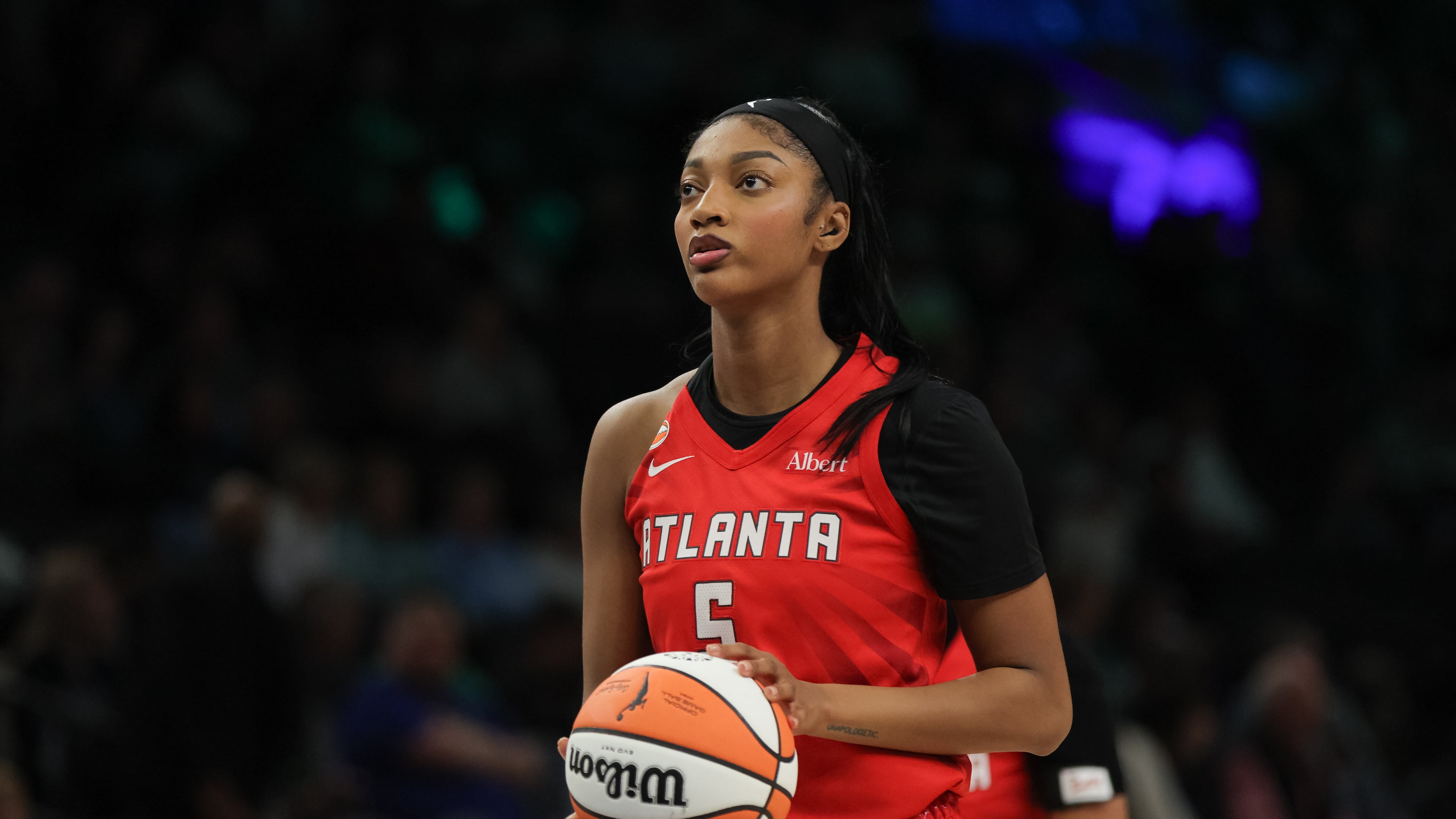 Forward Angel Reese becomes the second Atlanta Dream player to earn Eastern Conference Player of the Week honors this season. (Bailey Hillesheim/AP)