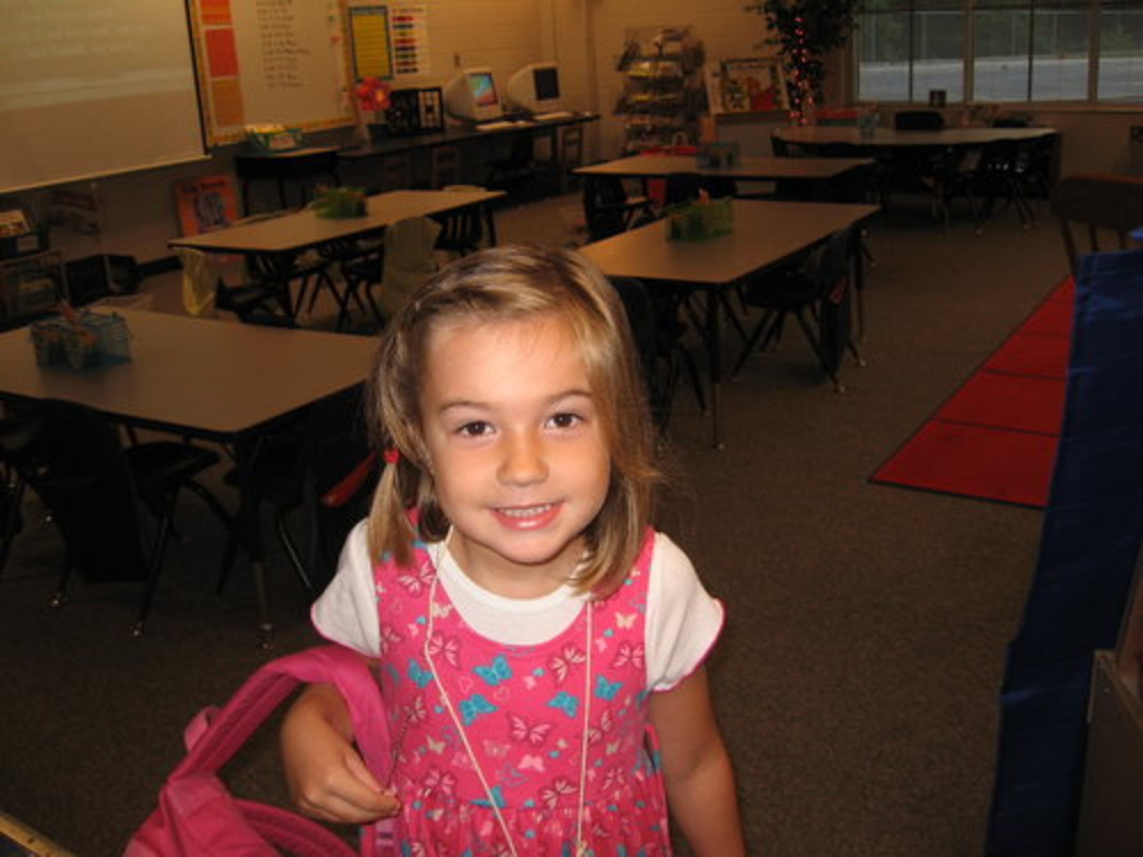 Katelyn's first day of kindergarten at McCall!