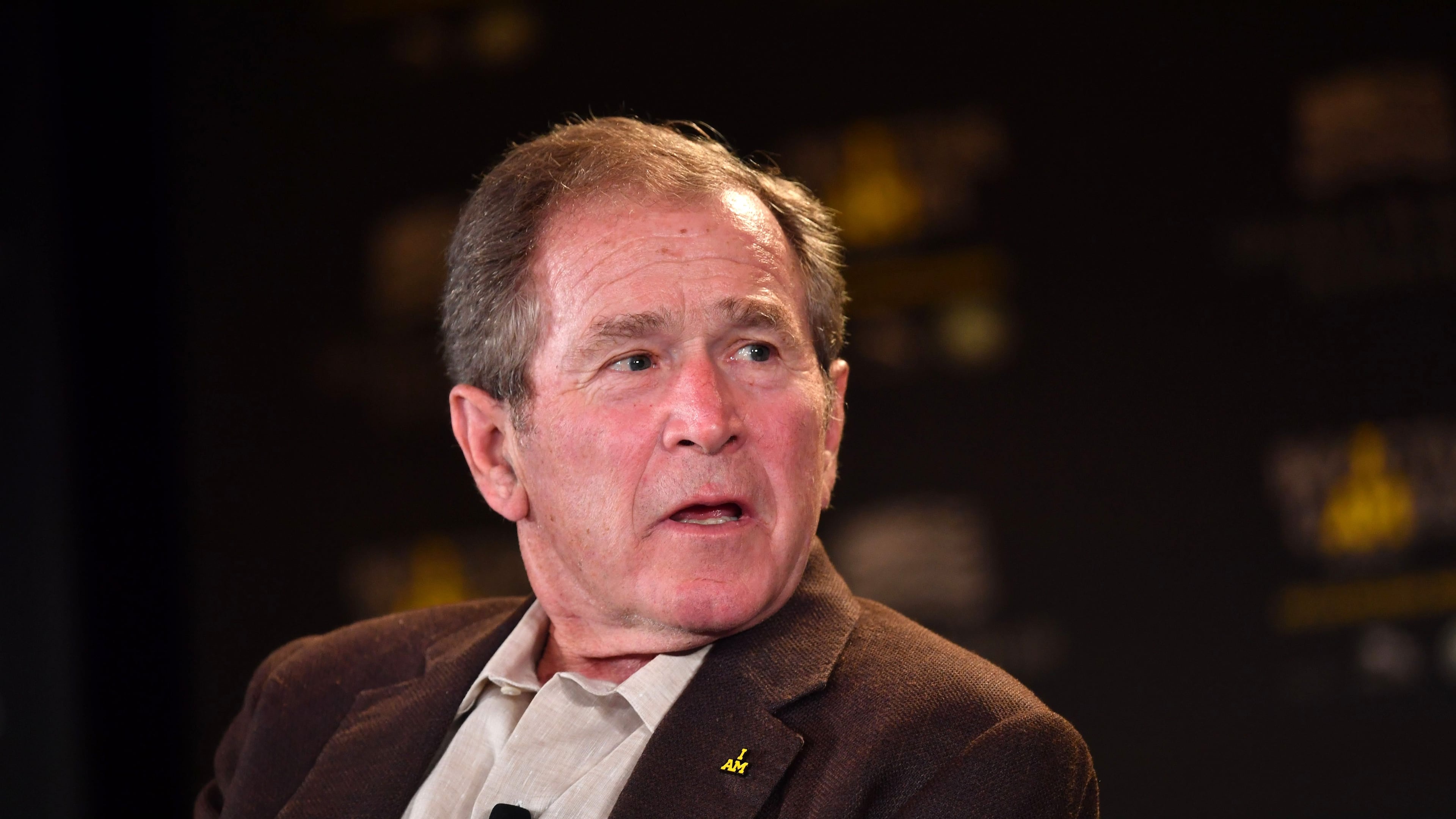 ORLANDO, FL - MAY 08: George W. Bush is seen during the Opening Ceremony of the Invictus Games Orlando 2016 at ESPN Wide World of Sports on May 8, 2016 in Orlando, Florida. (Photo By Tim Rooke - Pool /Getty Images)