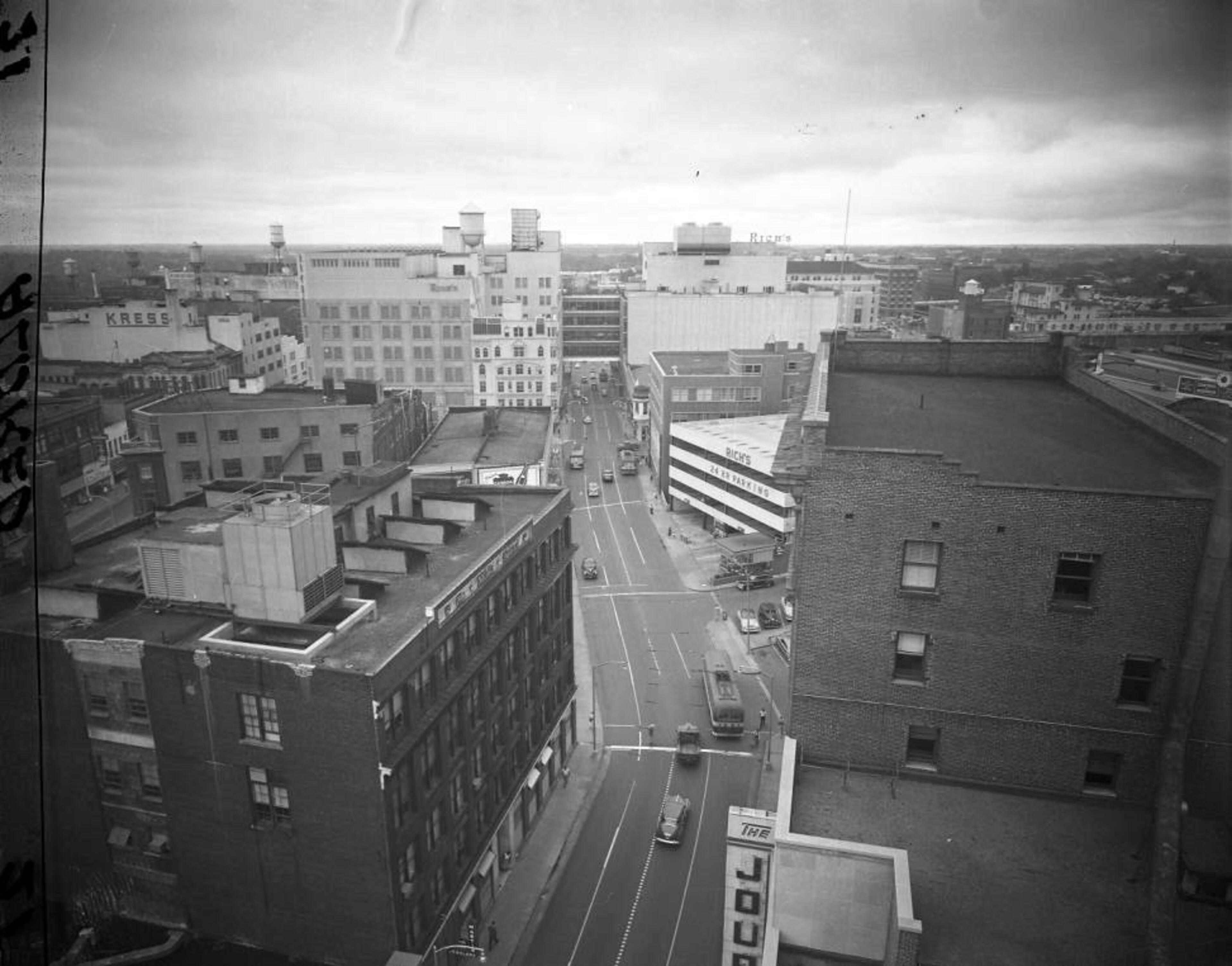 Forsyth Street in Atlanta, October 1950.