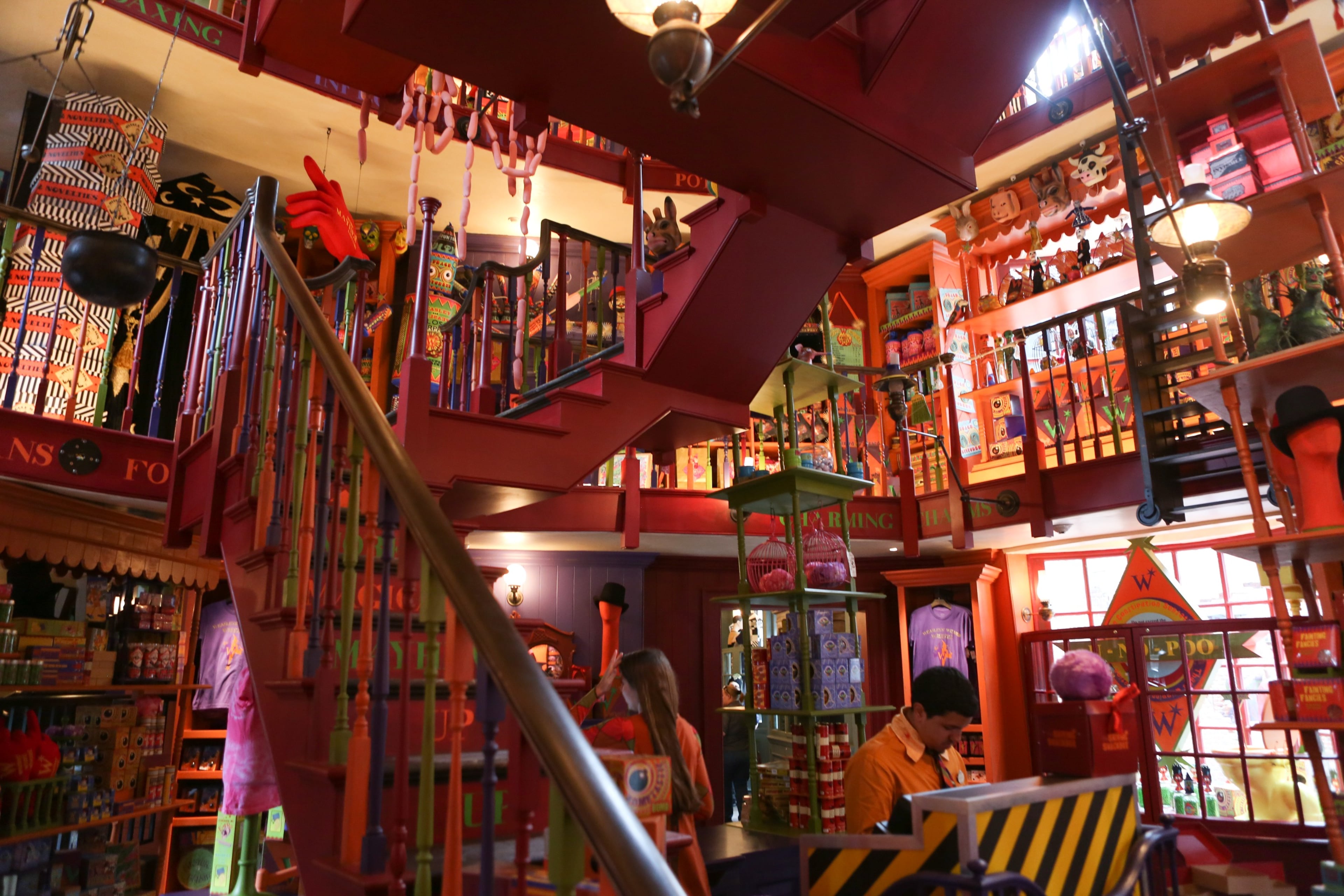 Weasleys' Wizard Wheezes shop in Diagon Alley at the Wizarding World of Harry Potter at Universal Studios on Thursday, June 19, 2014.