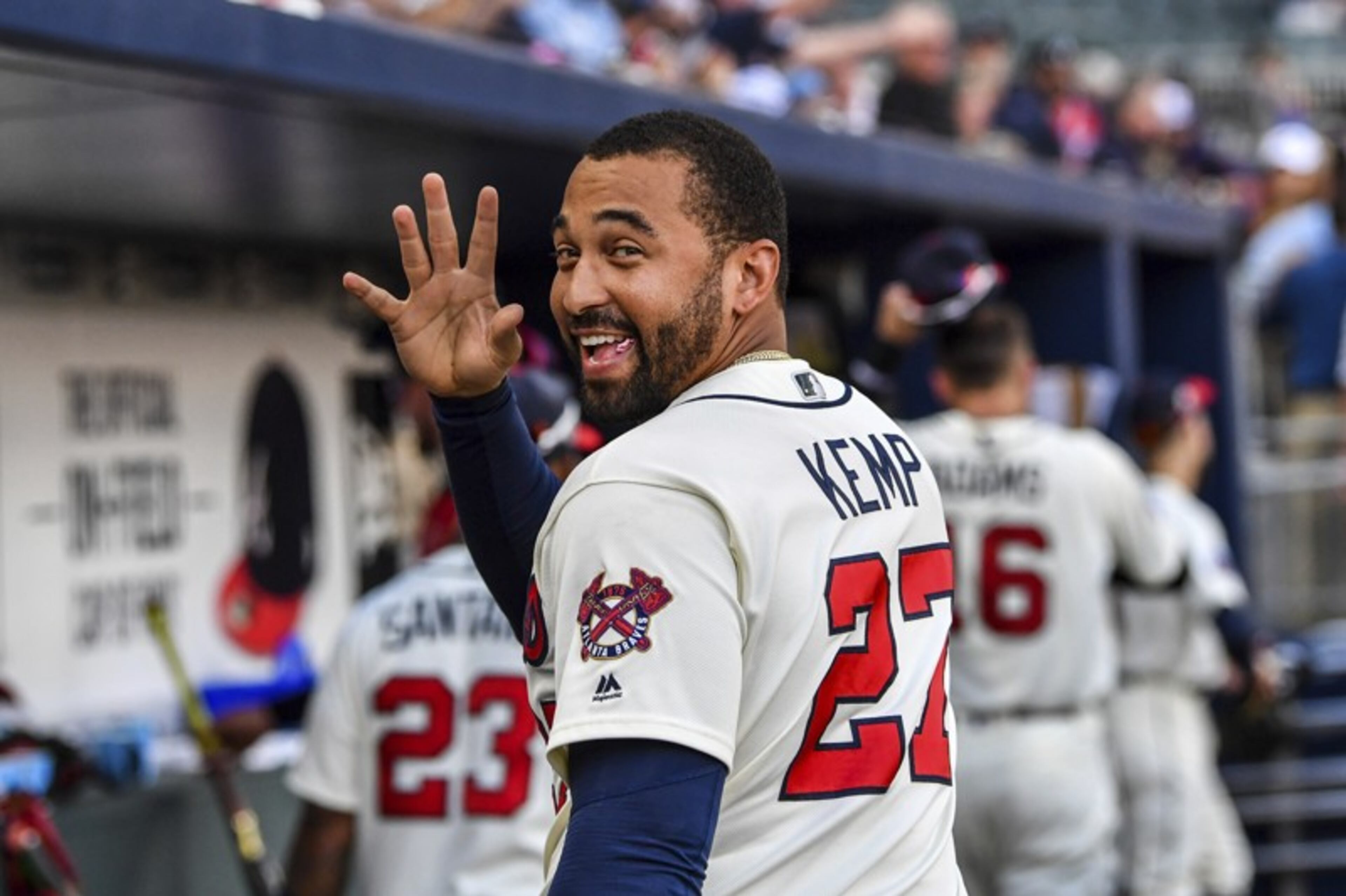The Braves need to say goodbye to Matt Kemp, even if they have to eat all or most of the $36 million he's owed over the next two seasons. (AP photo)