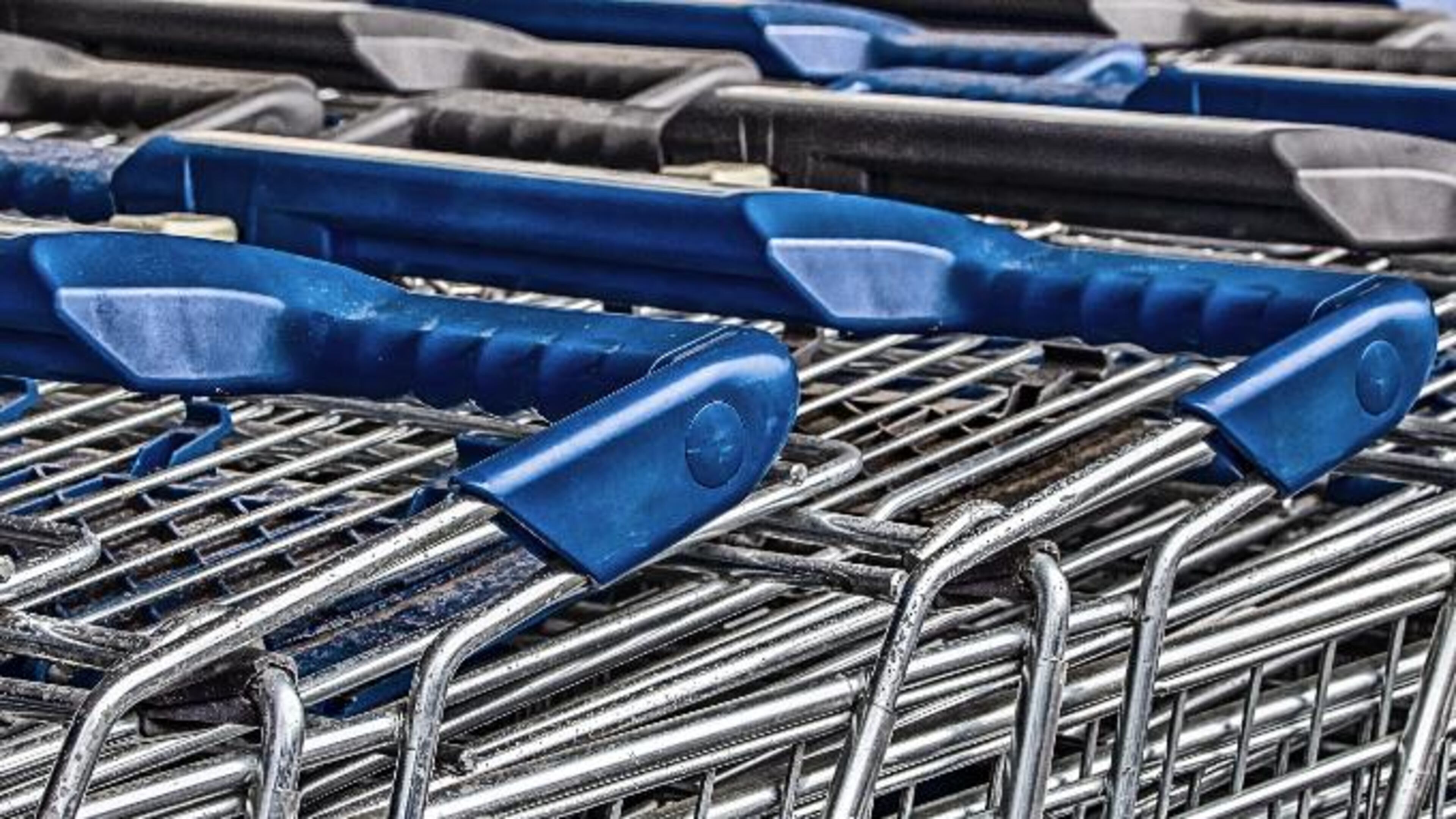 File photo of shopping carts.