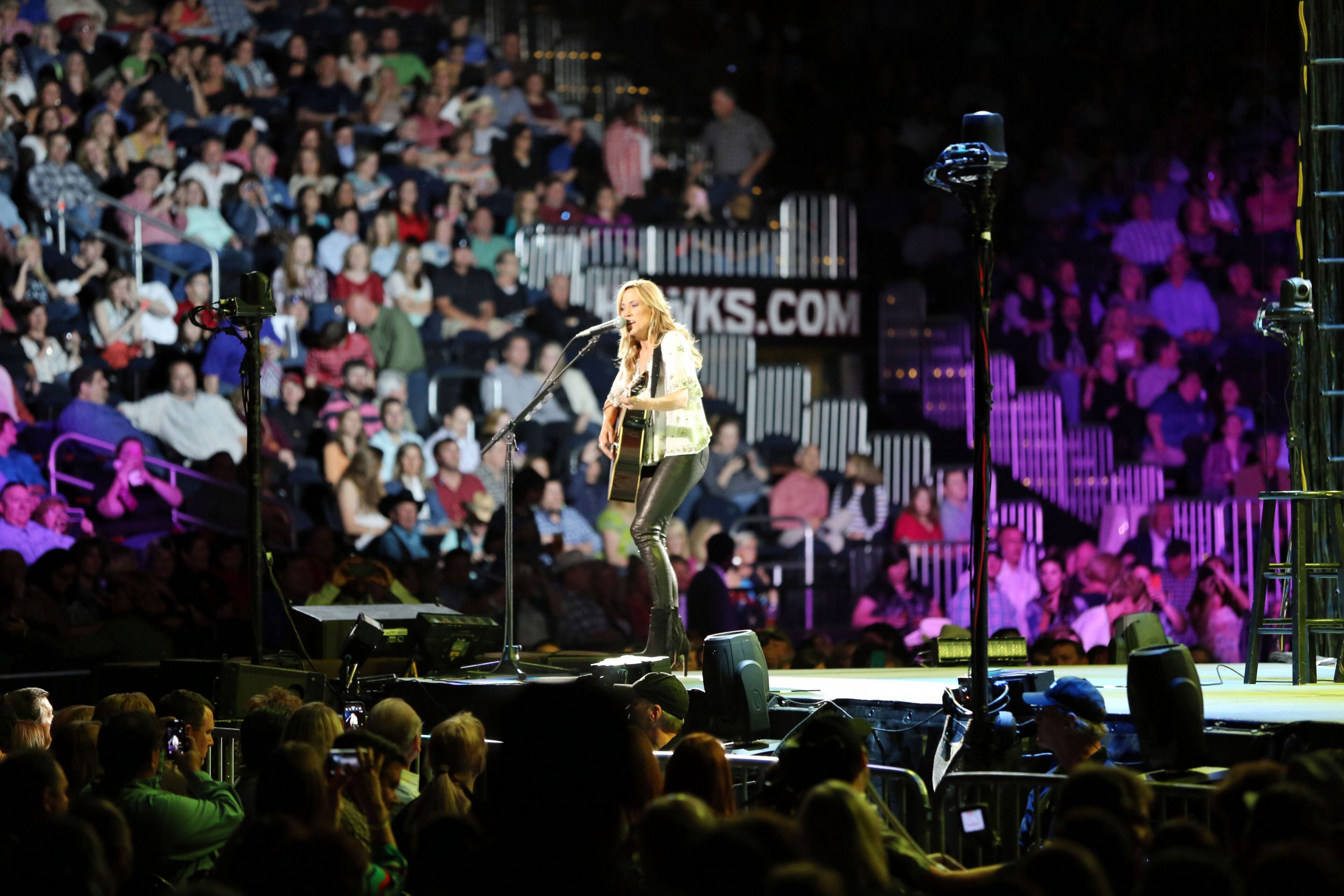Iconic country music star George Harvey Strait sold out Philips Arena Saturday night on his The Cowboy Rides away Tour 2014. Sheryl Crow opened the concert.