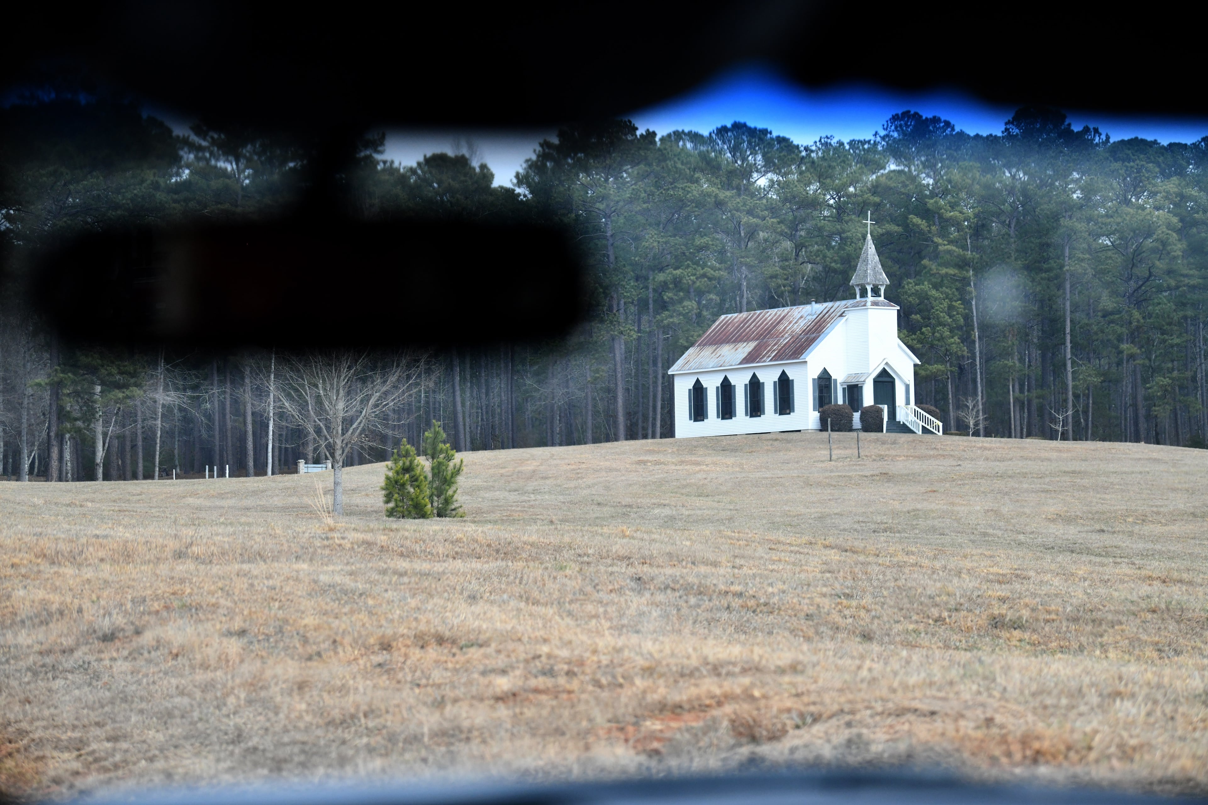 A distant view of what used to be the Levi family chapel. (Hyosub Shin/AJC)