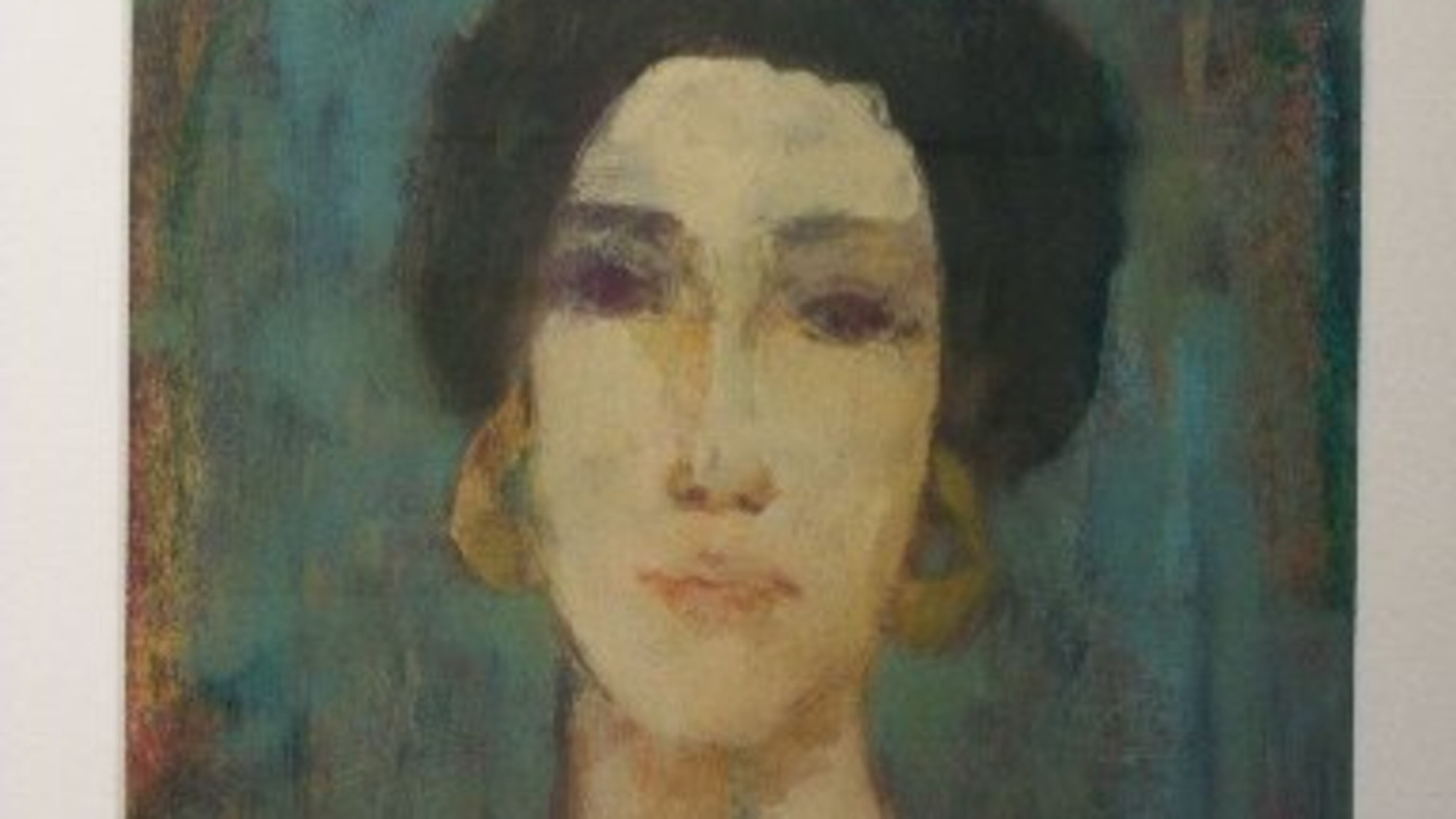 Jim McRae paintings celebrating the beauty of women, including "Woman With Gold Earrings," are on view this holiday season at Decatur s Aimee Jewelry & Fine Art Gallery.