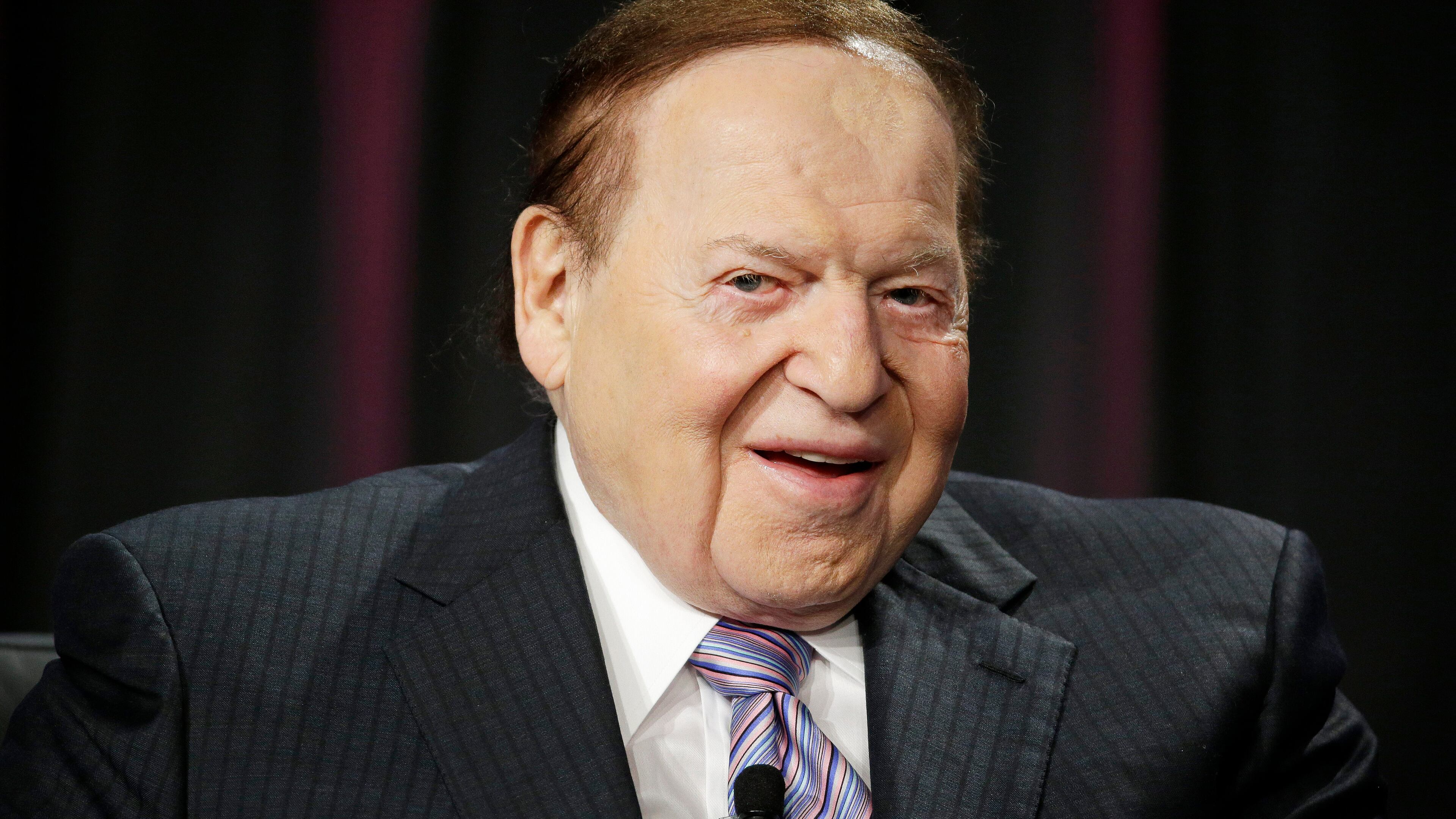 Las Vegas Sands Corp. CEO Sheldon Adelson. AP/John Locher