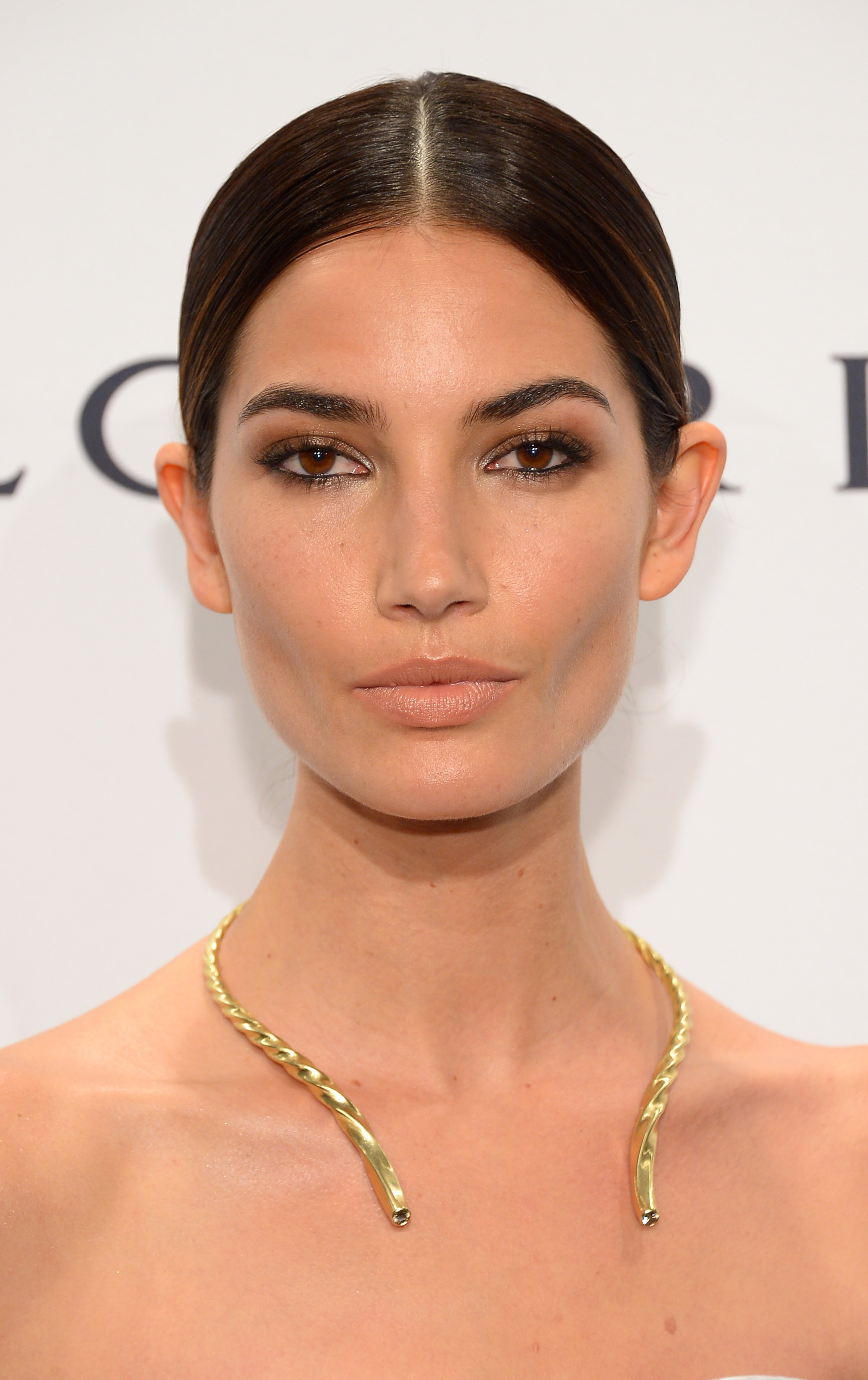 Model Lily Aldridge attends the 2014 amfAR New York Gala at Cipriani Wall Street on February 5, 2014 in New York City.