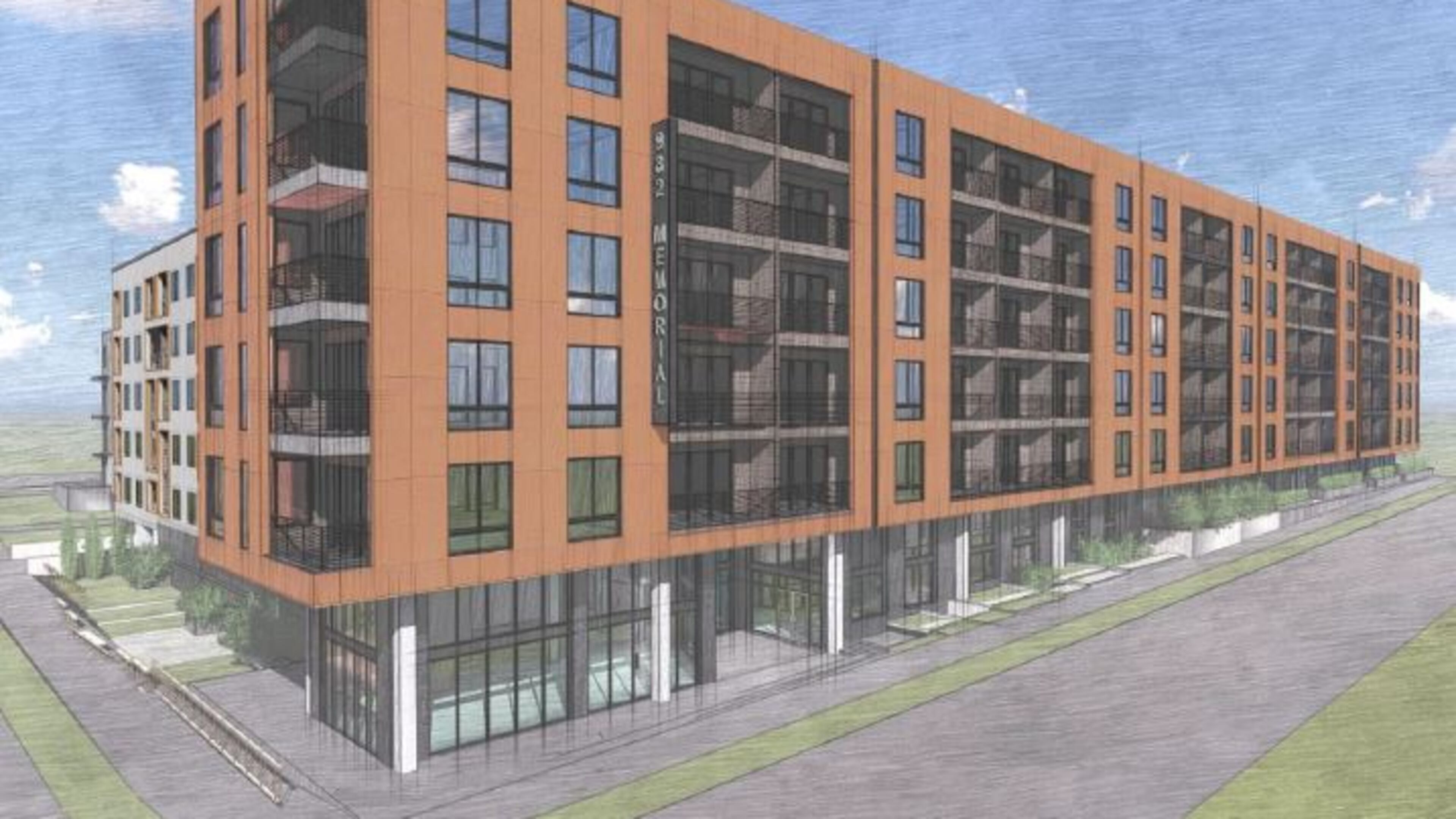 Rendering of 982 Memorial. (CREDIT: SMITH DALIA ARCHITECTS)