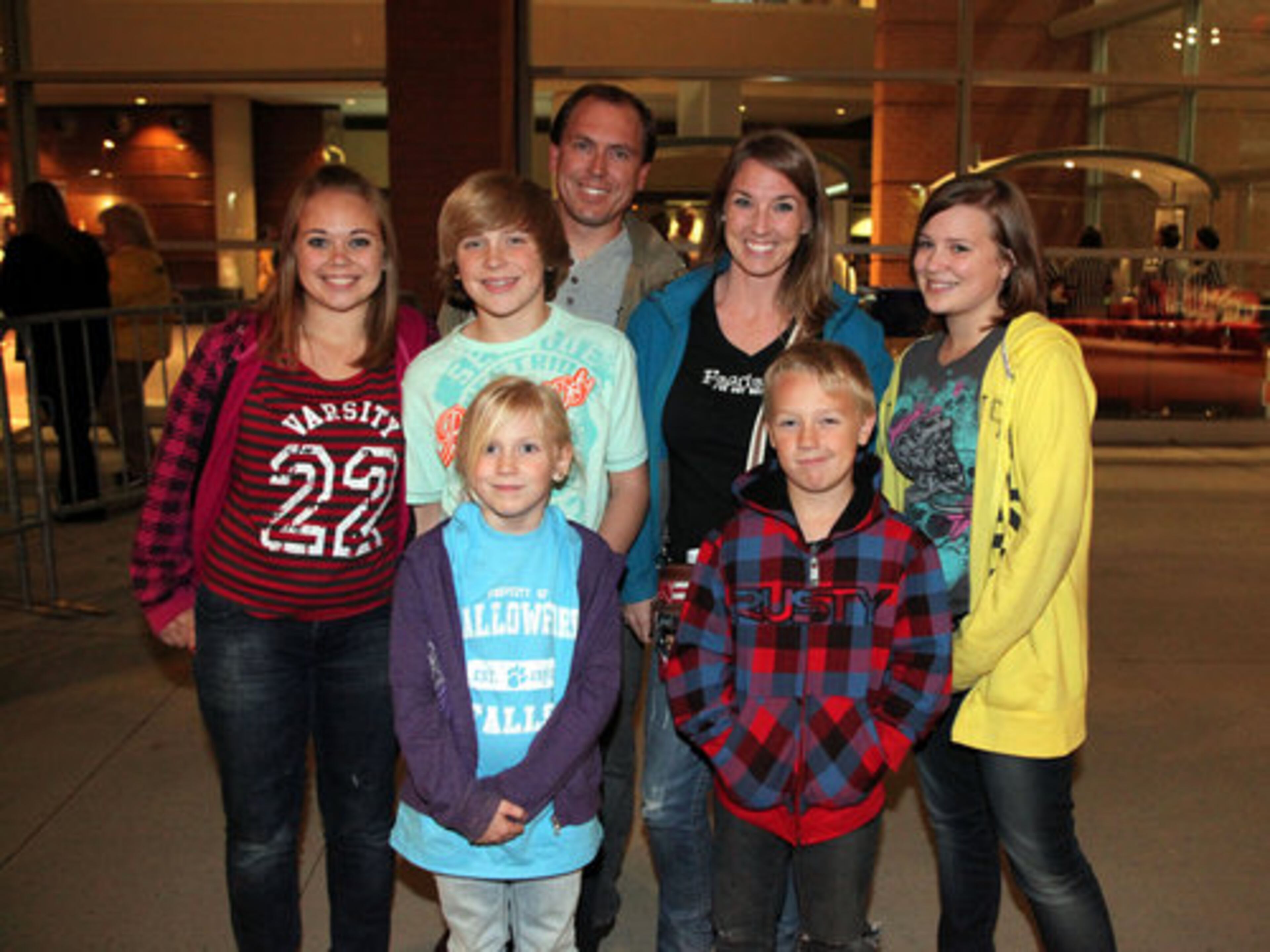 The show was a family affair for the Ven Roy family from Roswell (from front left) -- Ivy, Eyan, Holly, Noah, Paula, Shelby and David.