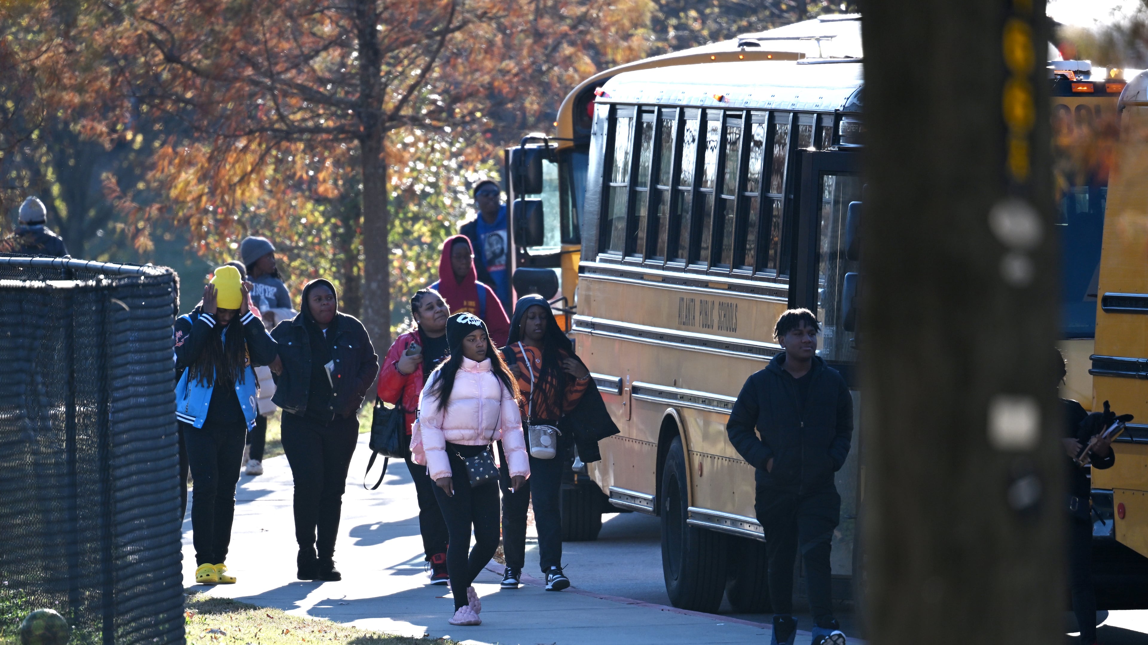 Some students at Maynard H. Jackson High School, near Atlanta's Grant Park, say they were subjected to racial slurs before, during and after a football game at Jefferson City High School on Sept. 11. (Hyosub Shin/AJC)