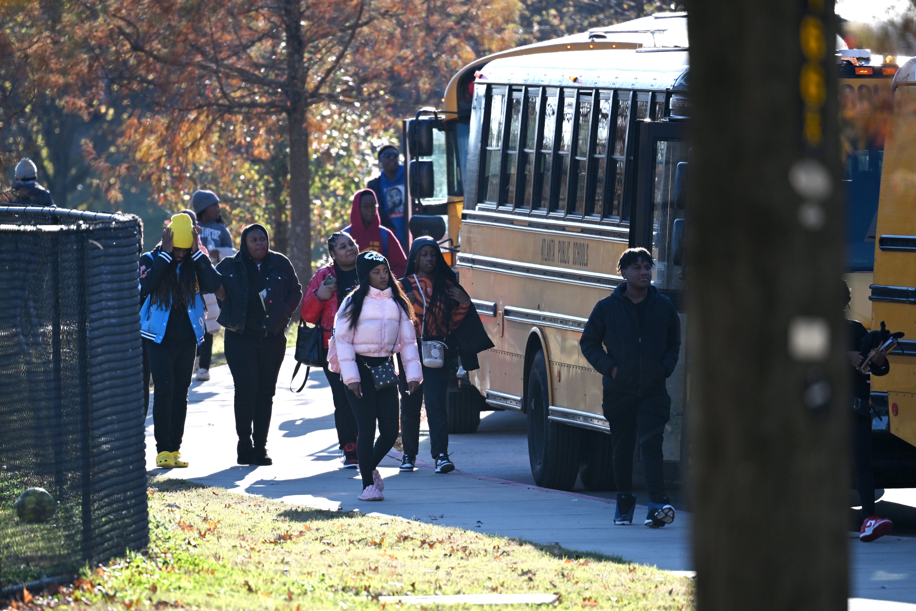 Some students at Maynard H. Jackson High School, near Atlanta's Grant Park, say they were subjected to racial slurs before, during and after a football game at Jefferson City High School on Sept. 11. (Hyosub Shin/AJC)
